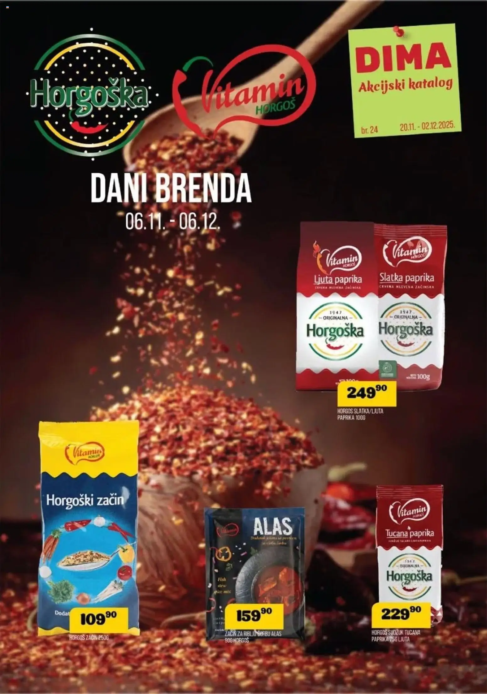 VP Dima katalog - važi od 20.11.2025 | Strana: 1 | Proizvode: Paprika