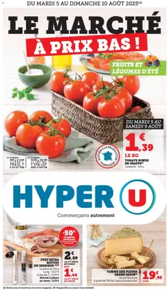Hyper U - Prévisualisation de Hyper U Le marché à prix bas  valide à partir de 05.08.2025