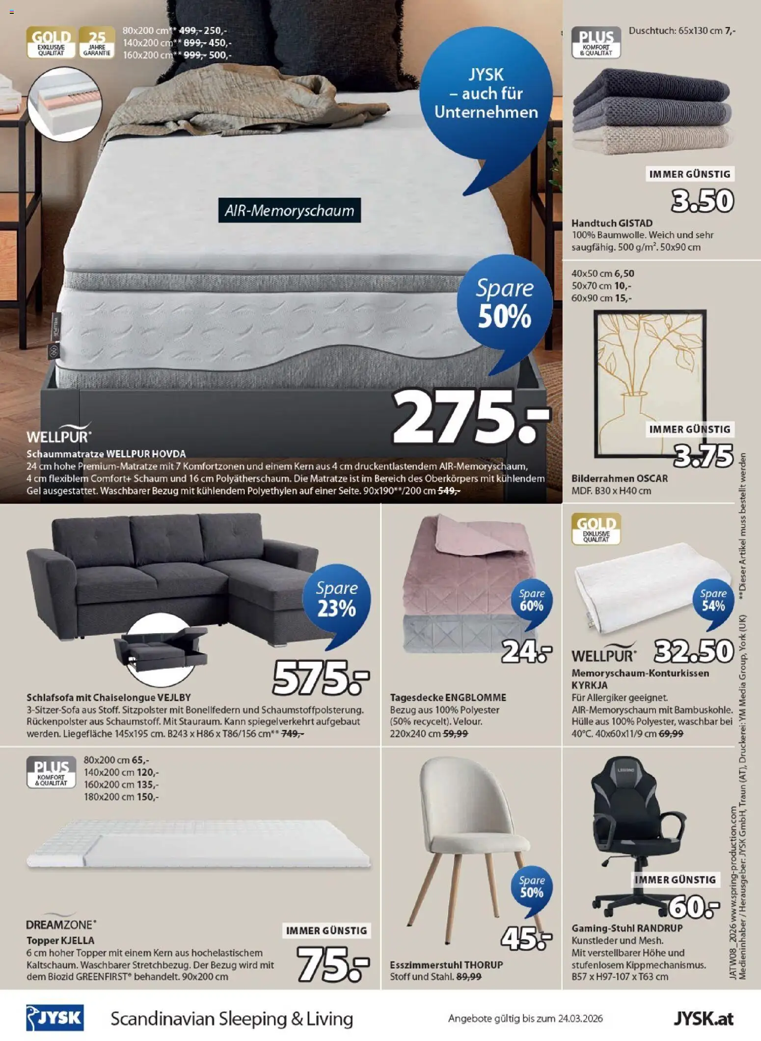 JYSK Angebote gültig ab 17.02.2026 | Seite: 4 | Produkte: Hülle, Matratze