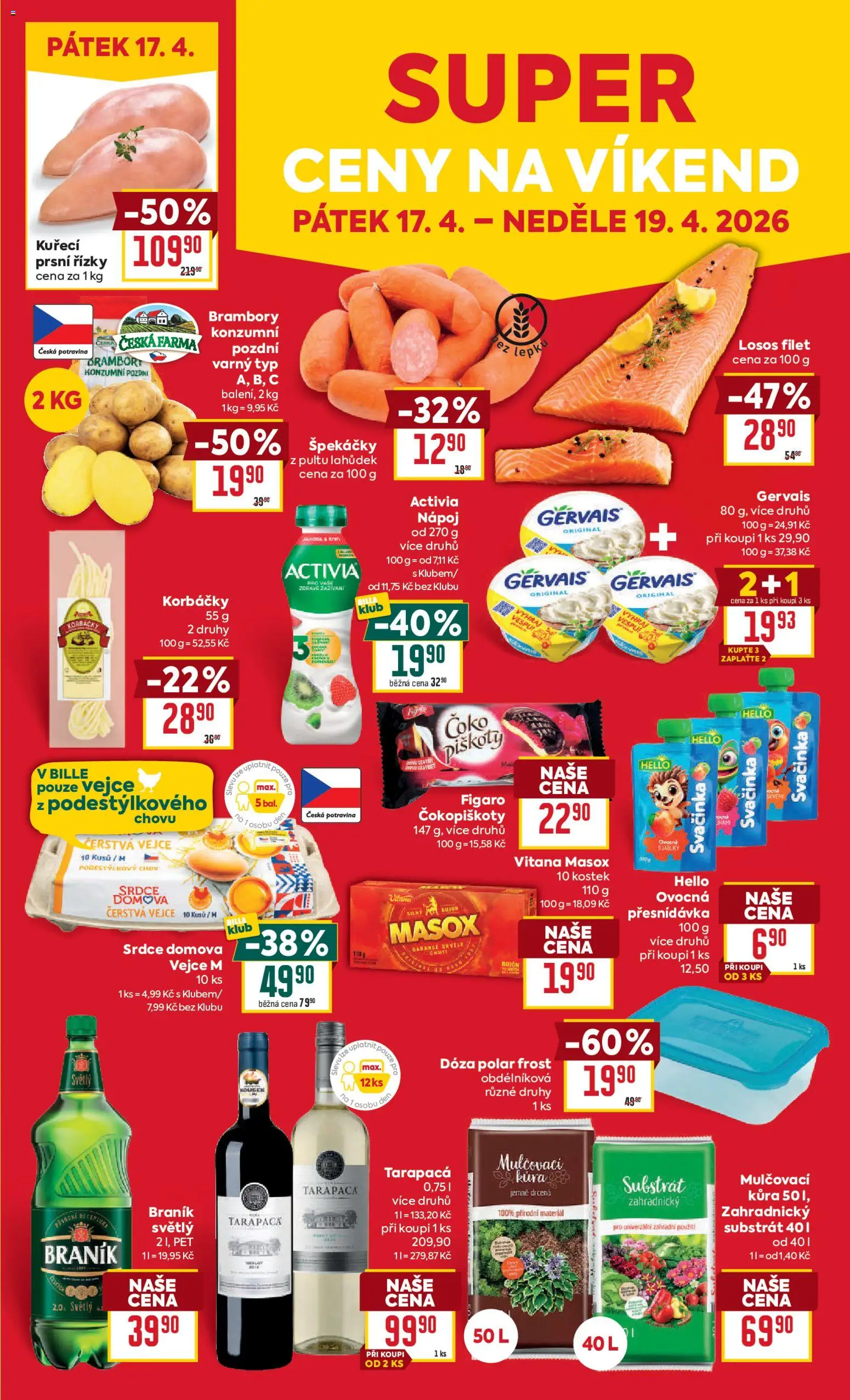 Billa Velký leták od 15.04.2026 | Strana: 27 | Produkty: Tarapaca, Dóza, Braník, Gervais
