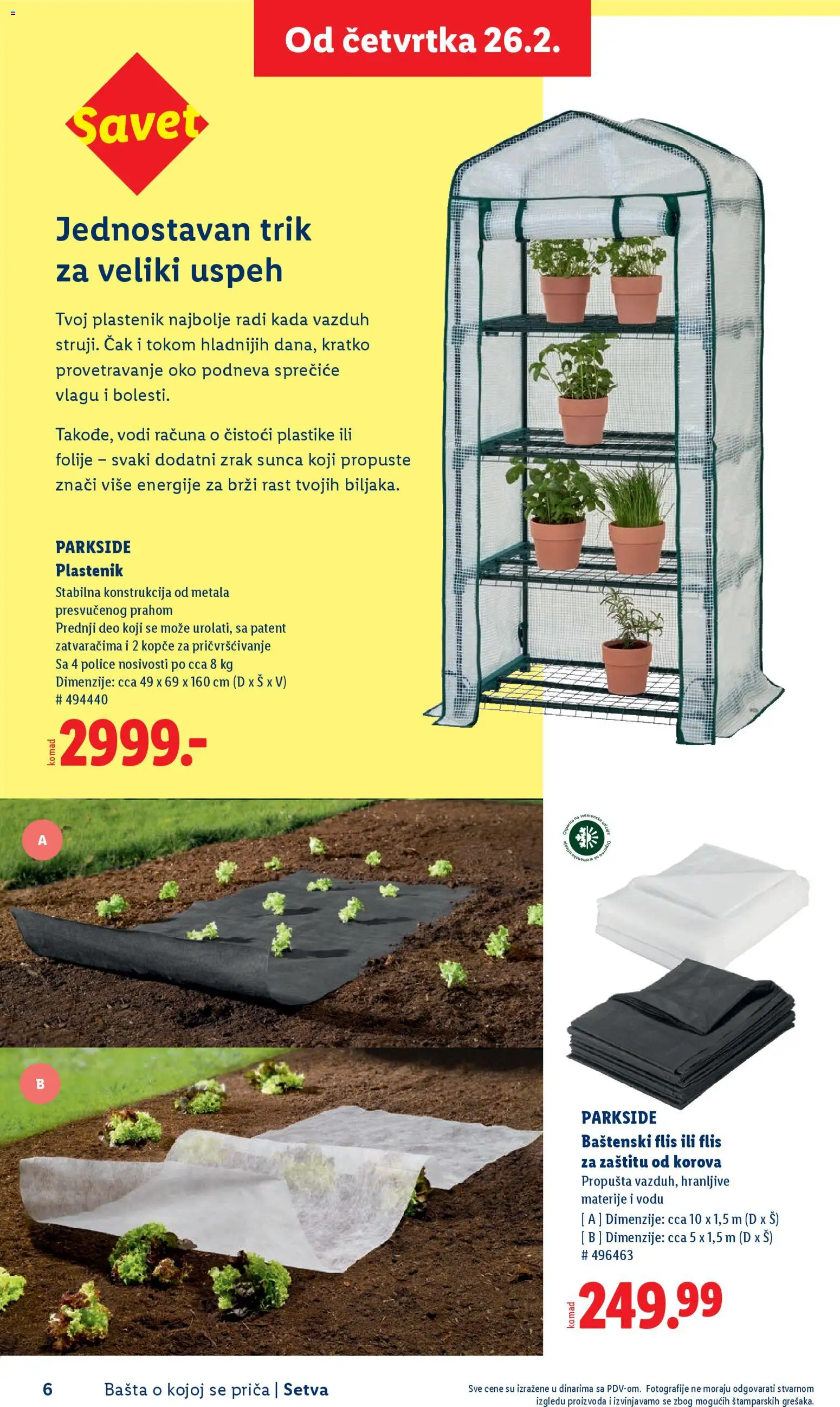 Lidl katalog - važi od 26.02.2026 | Strana: 6 | Proizvode: Parkside, Plastenik