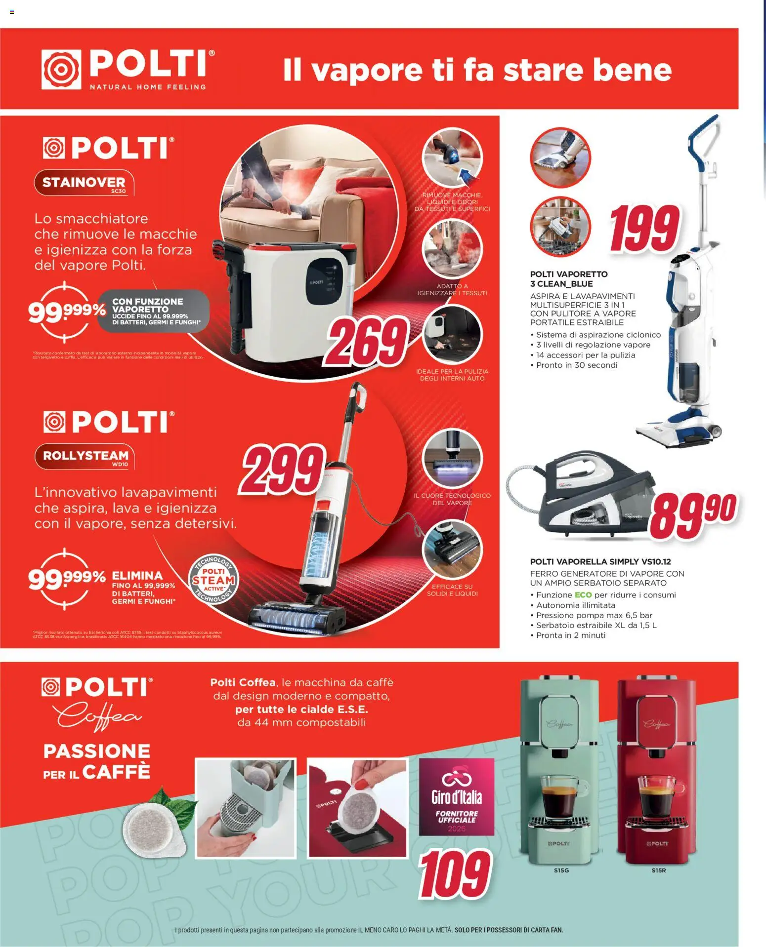 Volantino Trony del 28.04.2026 | Pagina: 22 | Prodotti: Macchina da caffe, Caffè, Smacchiatore, Generatore