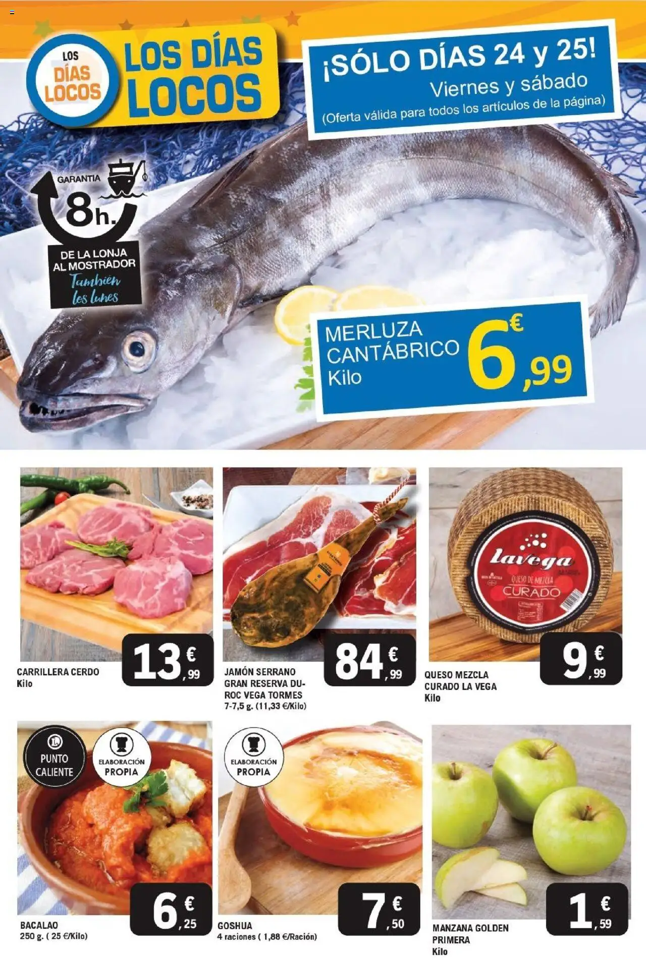 E.Leclerc folleto │ válido desde el 22.10.2025 | Página: 11 | Productos: Jamón serrano, Queso, Cerdo, Manzana