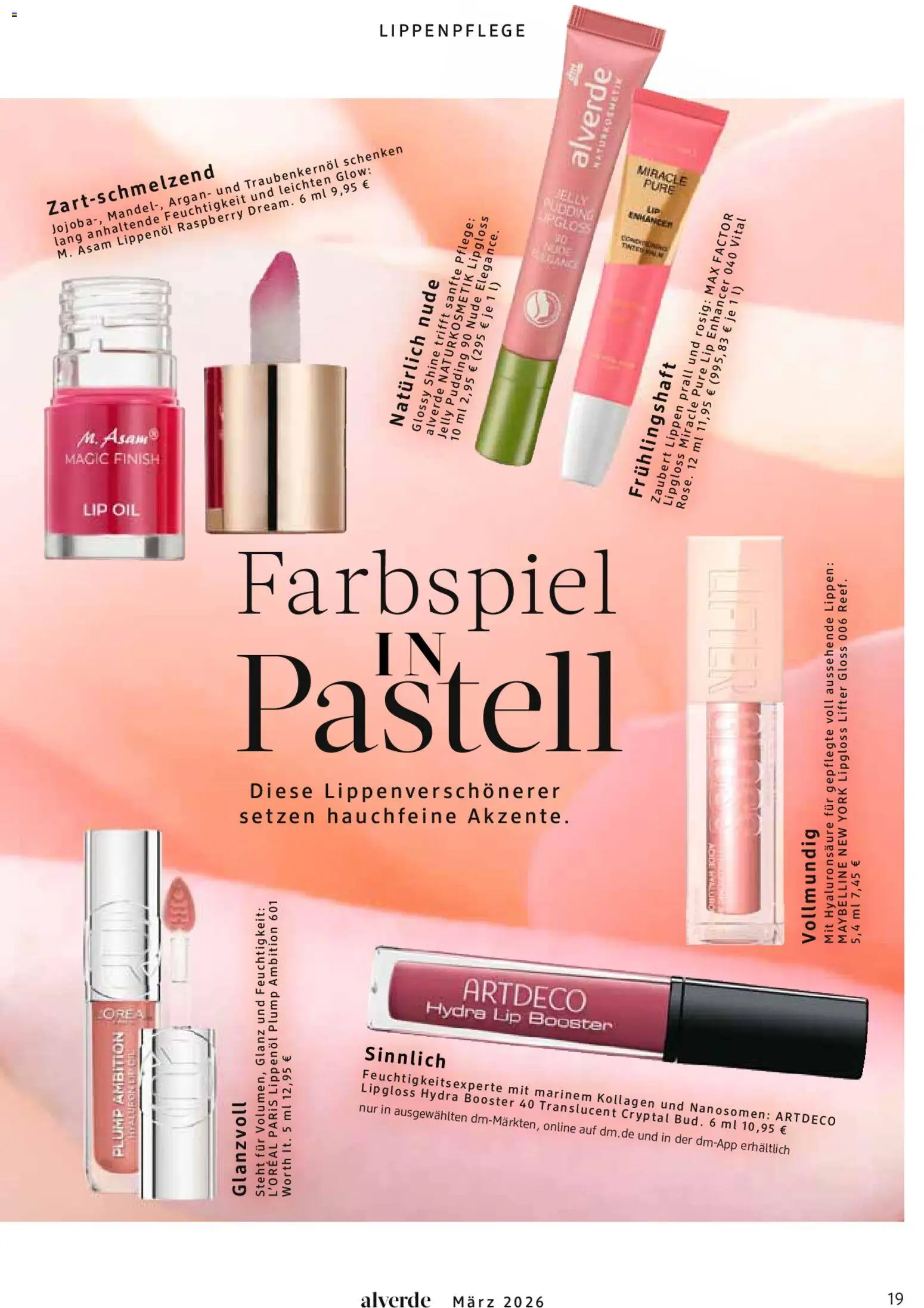dm drogerie Prospekt 	 – gültig ab 01.03.2026 | Seite: 19 | Produkte: Lipgloss, Finish, Pudding