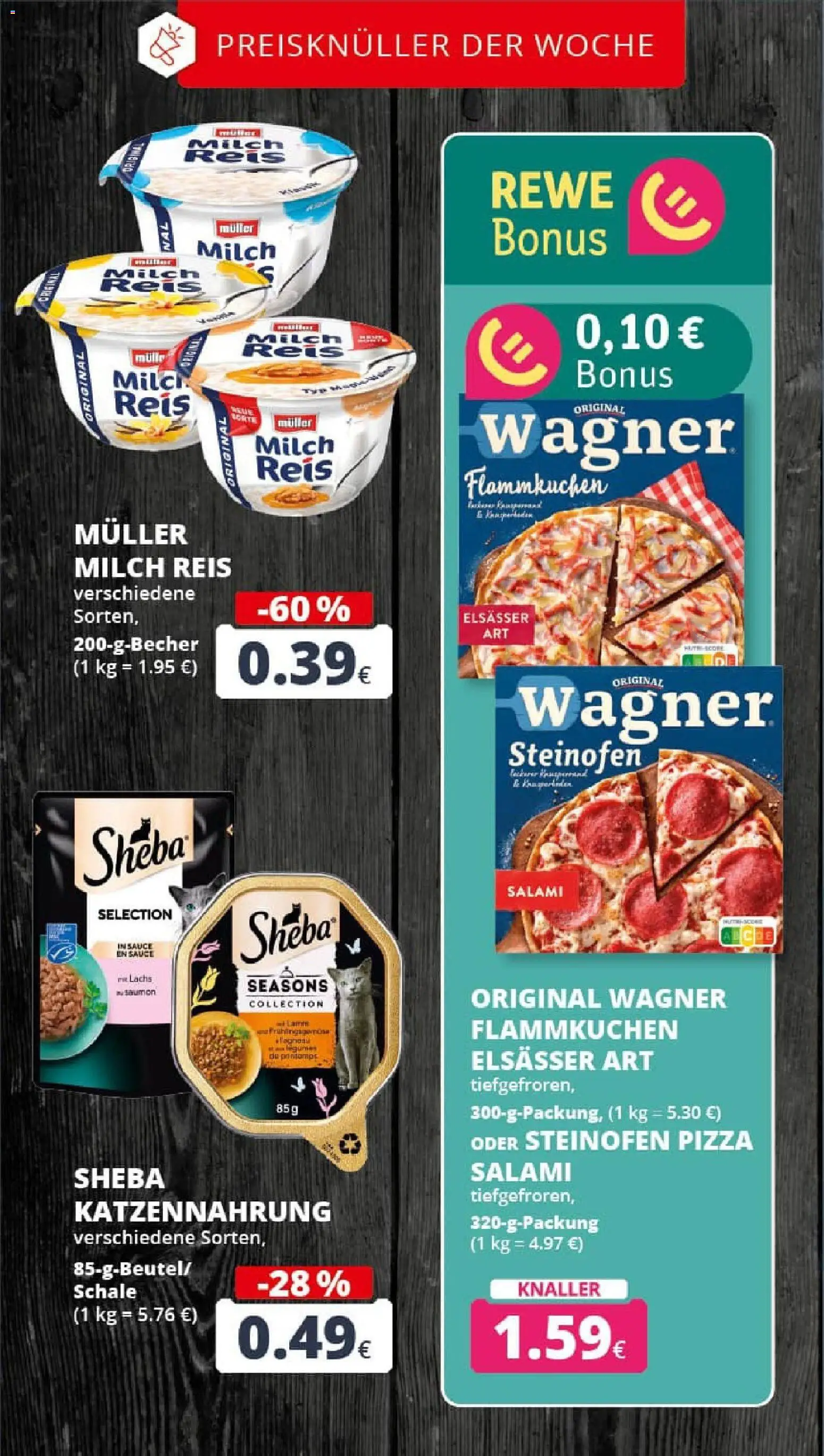 Rewe prospekt Bergheim	 – gültig ab 26.10.2025 | Seite: 4 | Produkte: Sheba, Milch, Salami, Reis