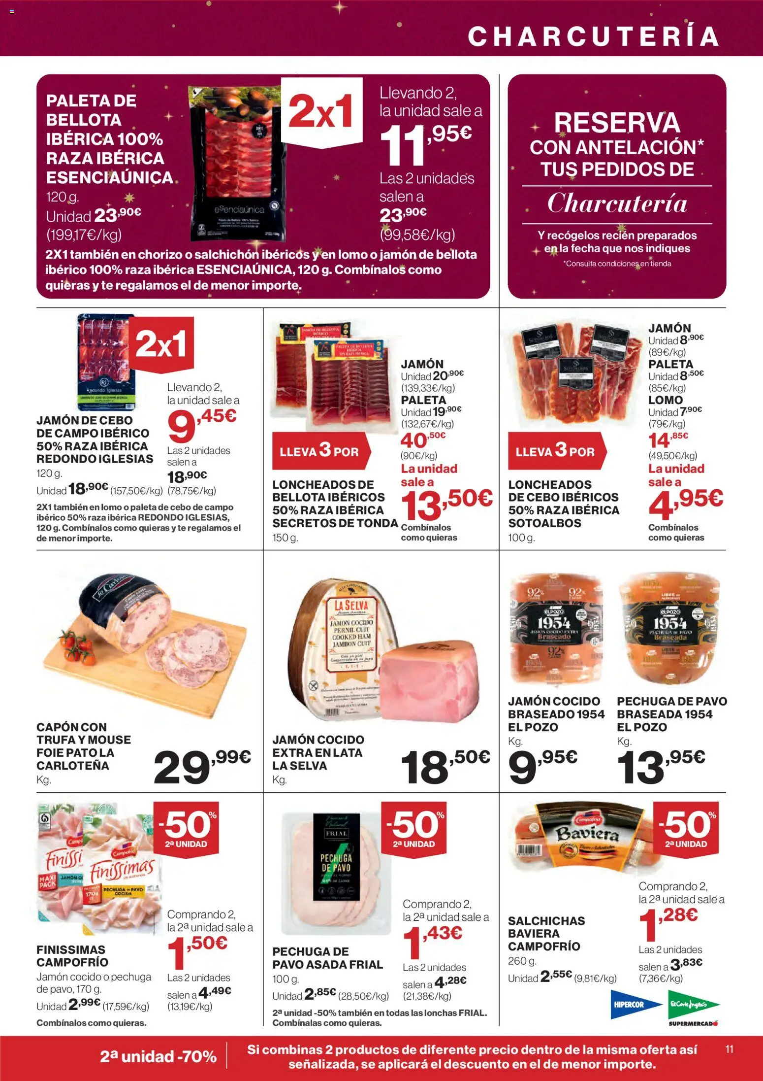 Hipercor catálogo │ válido desde el 18.12.2025 | Página: 11 | Productos: Jamón, Jamón cocido, Té, Mouse