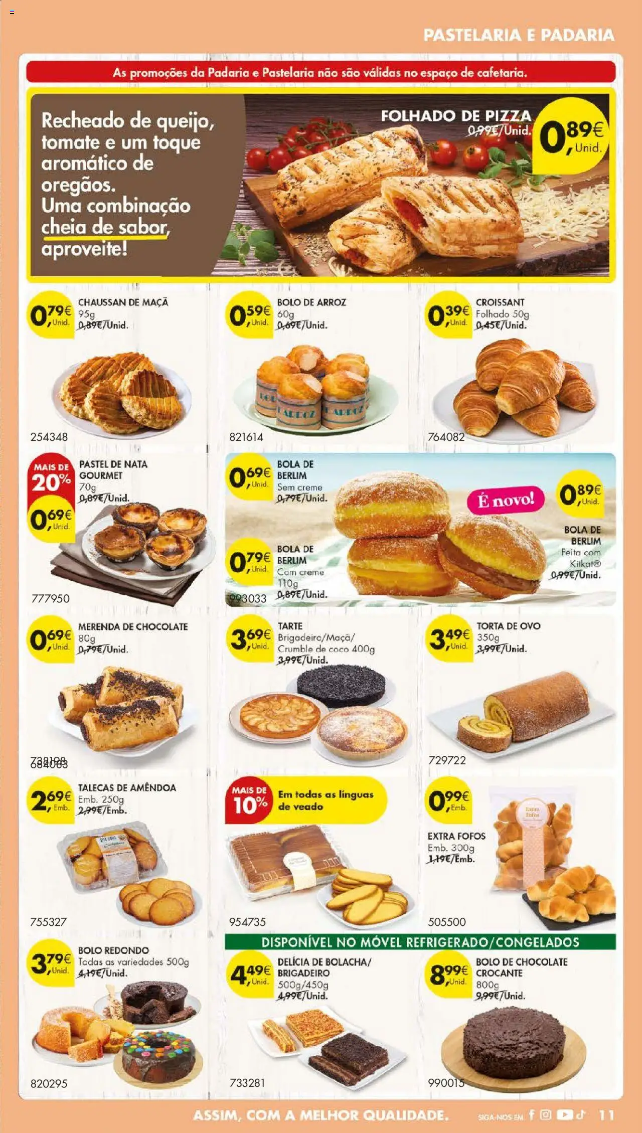 Pingo Doce folheto │ válido de 05.08.2025 | Página: 13 | Produtos: Bolo, Pizza, Tarte, Creme