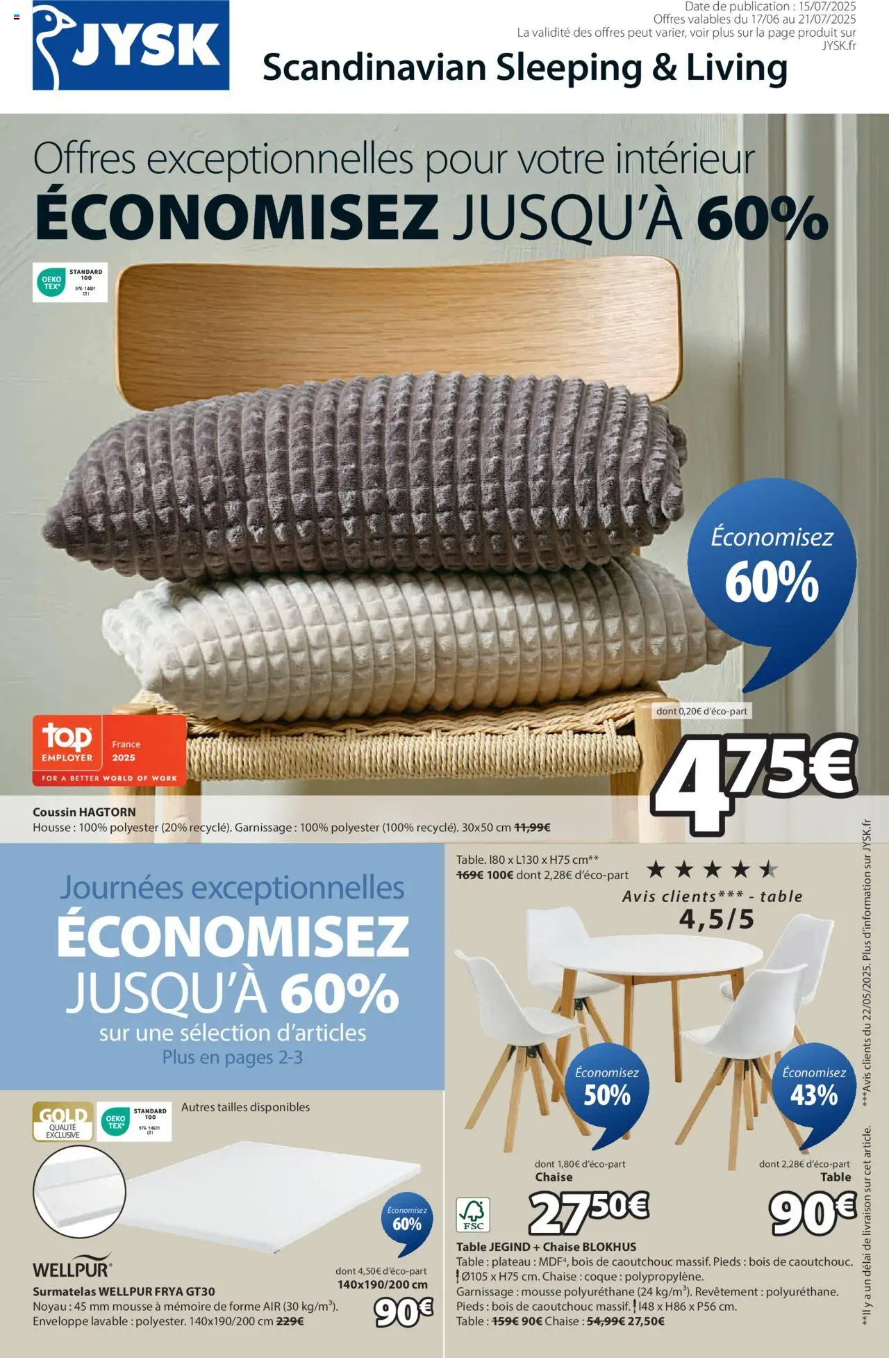  | Page: 1 | Produits: Surmatelas, Enveloppe, Mousse, Chaise
