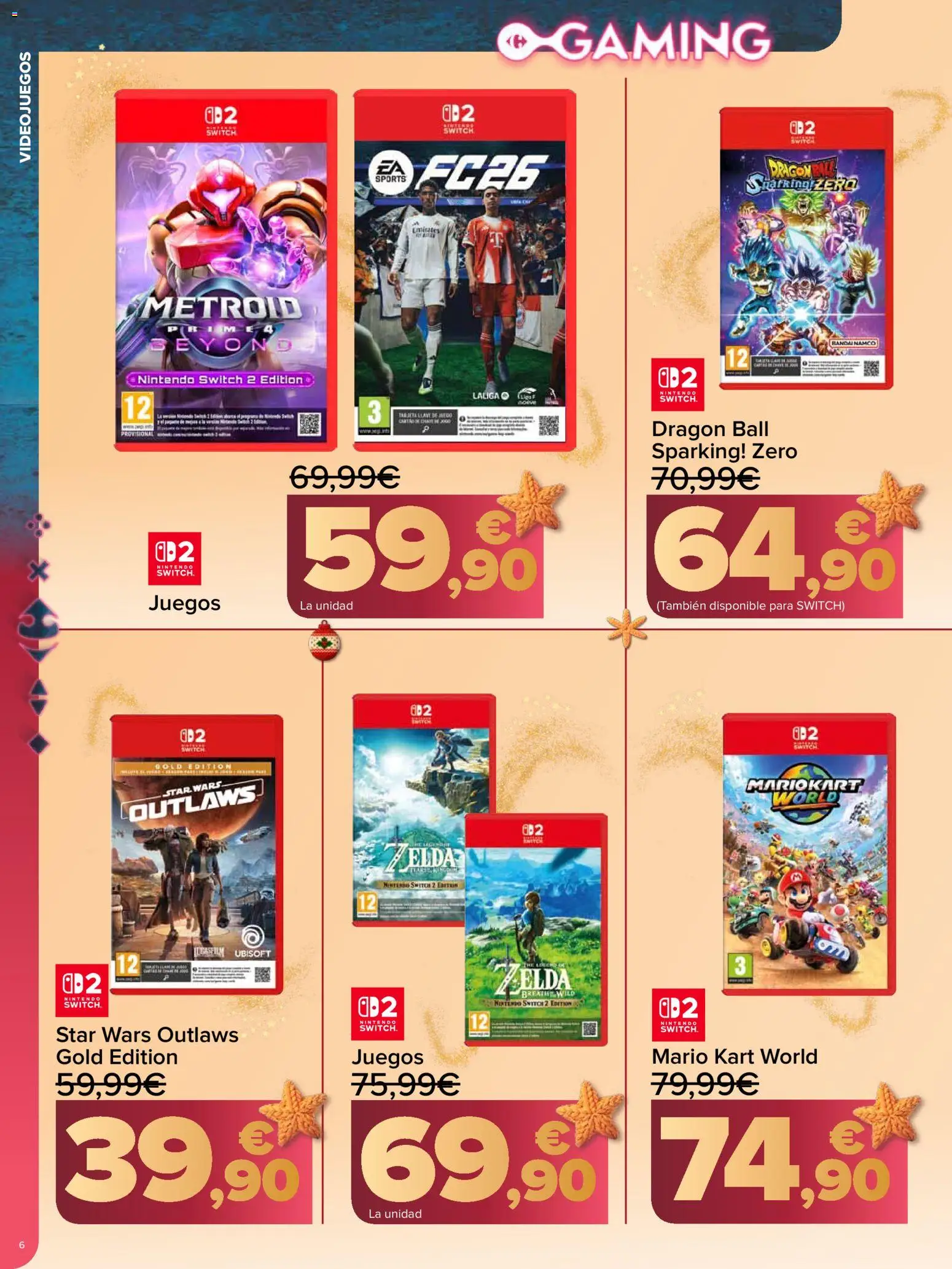 Carrefour folleto │ válido desde el 10.12.2025 | Página: 6 | Productos: Nintendo