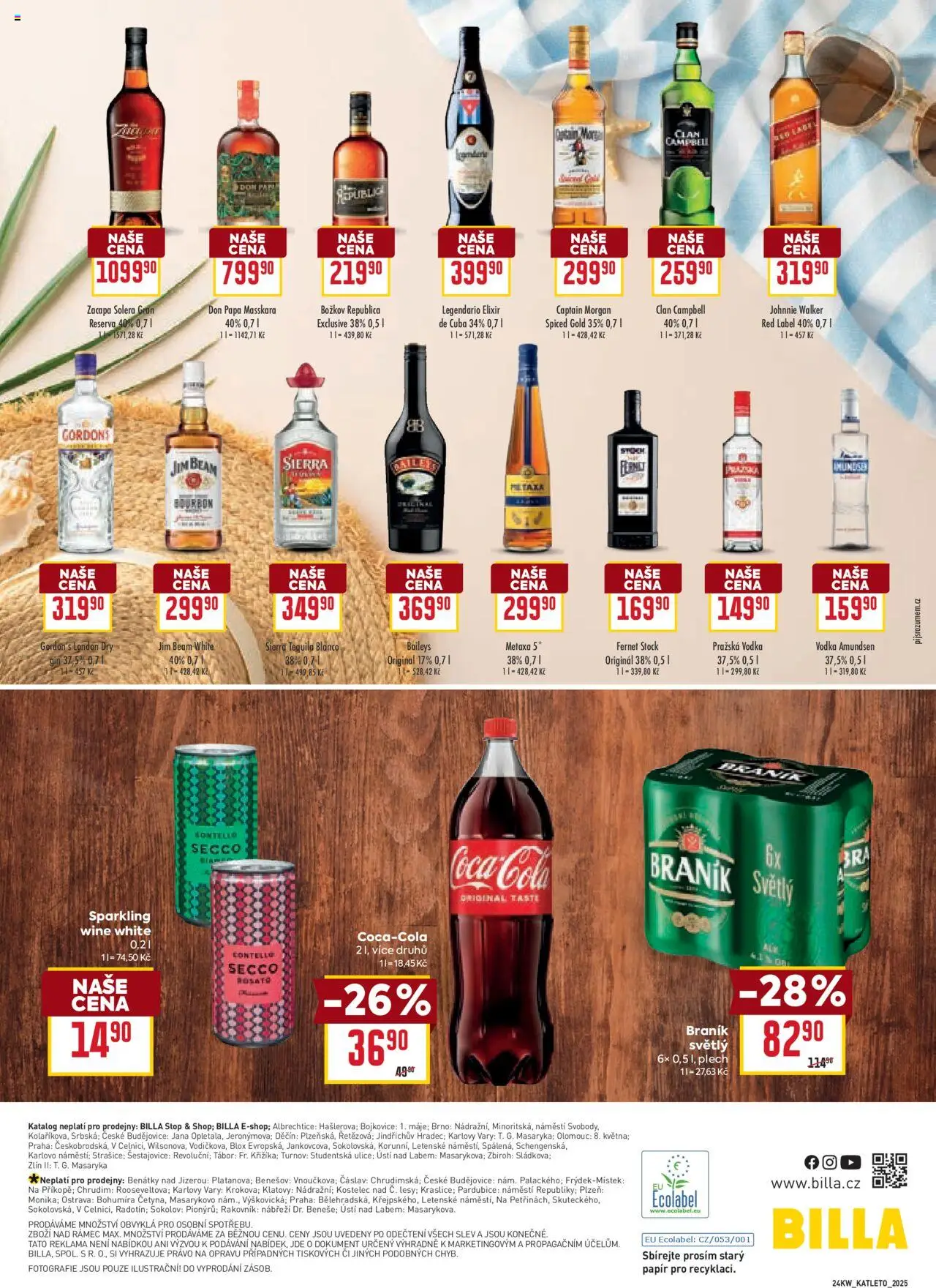 Billa katalog - Léto od 11.06.2025 | Strana: 32 | Produkty: Gin, Plech, London dry gin, Pražská vodka