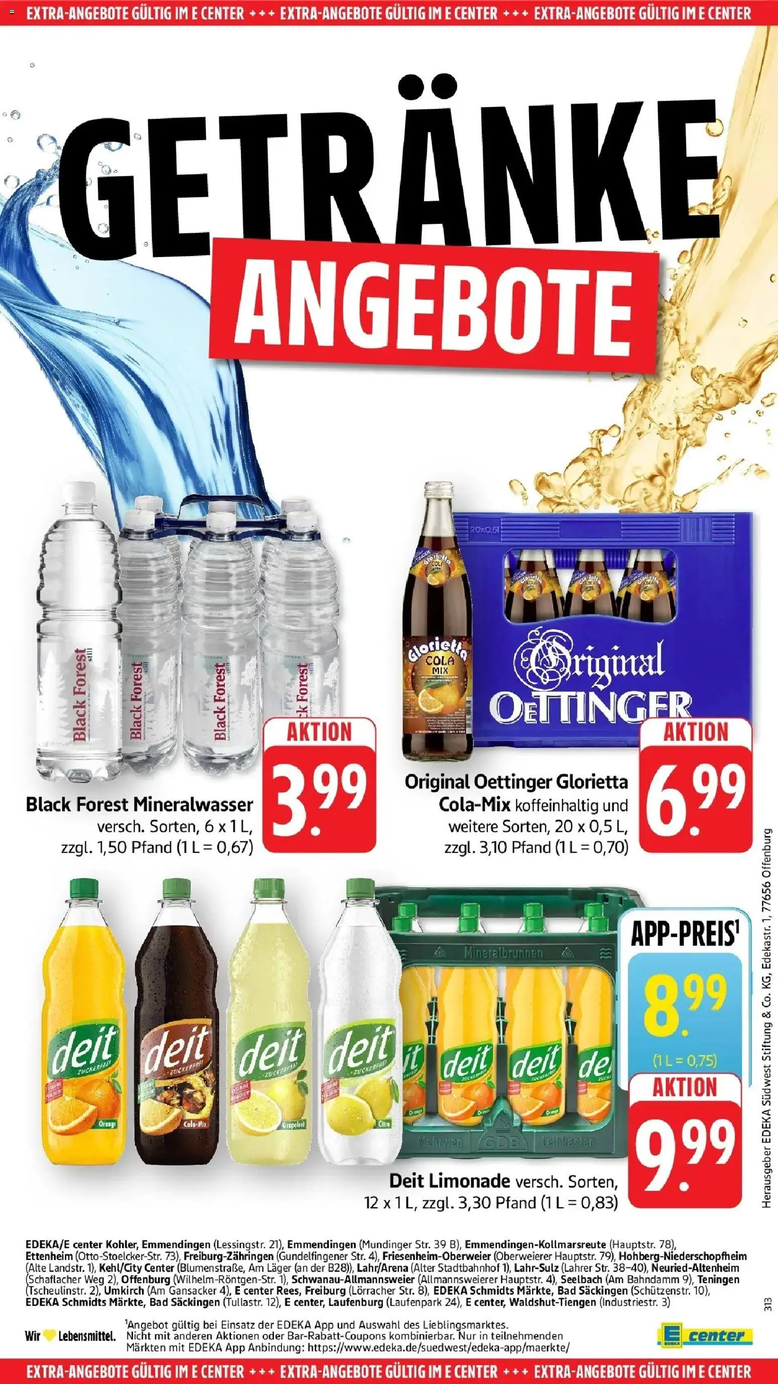Angebote – gültig ab 16.03.2026 | Seite: 61 | Produkte: Bad, Limonade, Oettinger, Mineralwasser