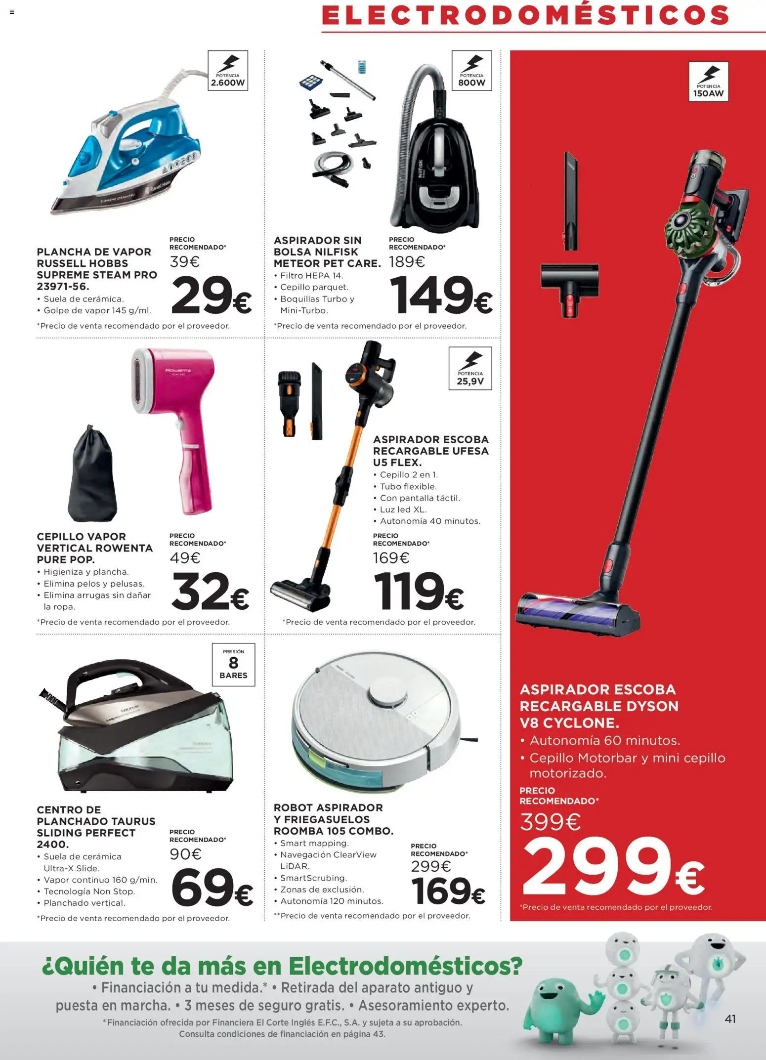 Hipercor catálogo │ válido desde el 26.02.2026 | Página: 41 | Productos: Alcool, Escoba, Té, Robot