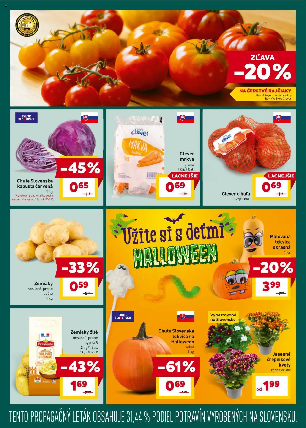 Nové Billa akcie – leták je platný od 22.10.2025 | Strana: 5 | Produkty: Kapusta, Mrkva, Cibuľa, Kvety