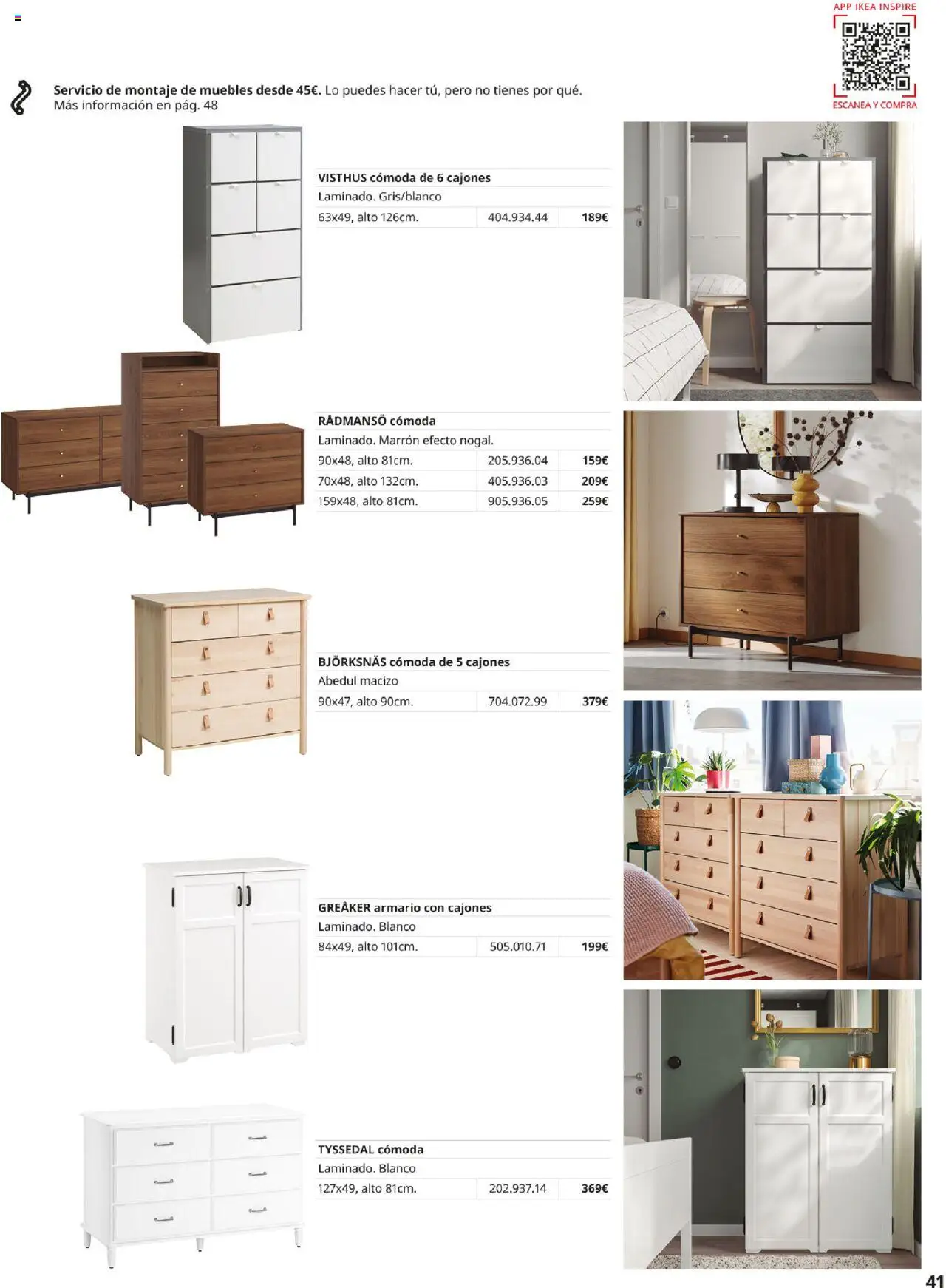 Catálogo IKEA Muebles para el dormitorio │ válido desde el 01.09.2025 | Página: 41 | Productos: Muebles, Armario