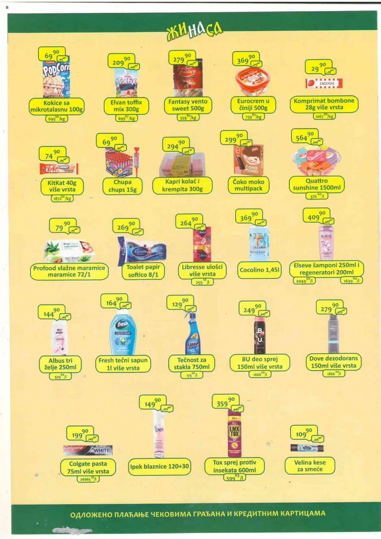 ŽINASA katalog - važi od 01.08.2025 | Strana: 4 | Proizvode: Colgate, Kolač, Sapun, Dezodorans
