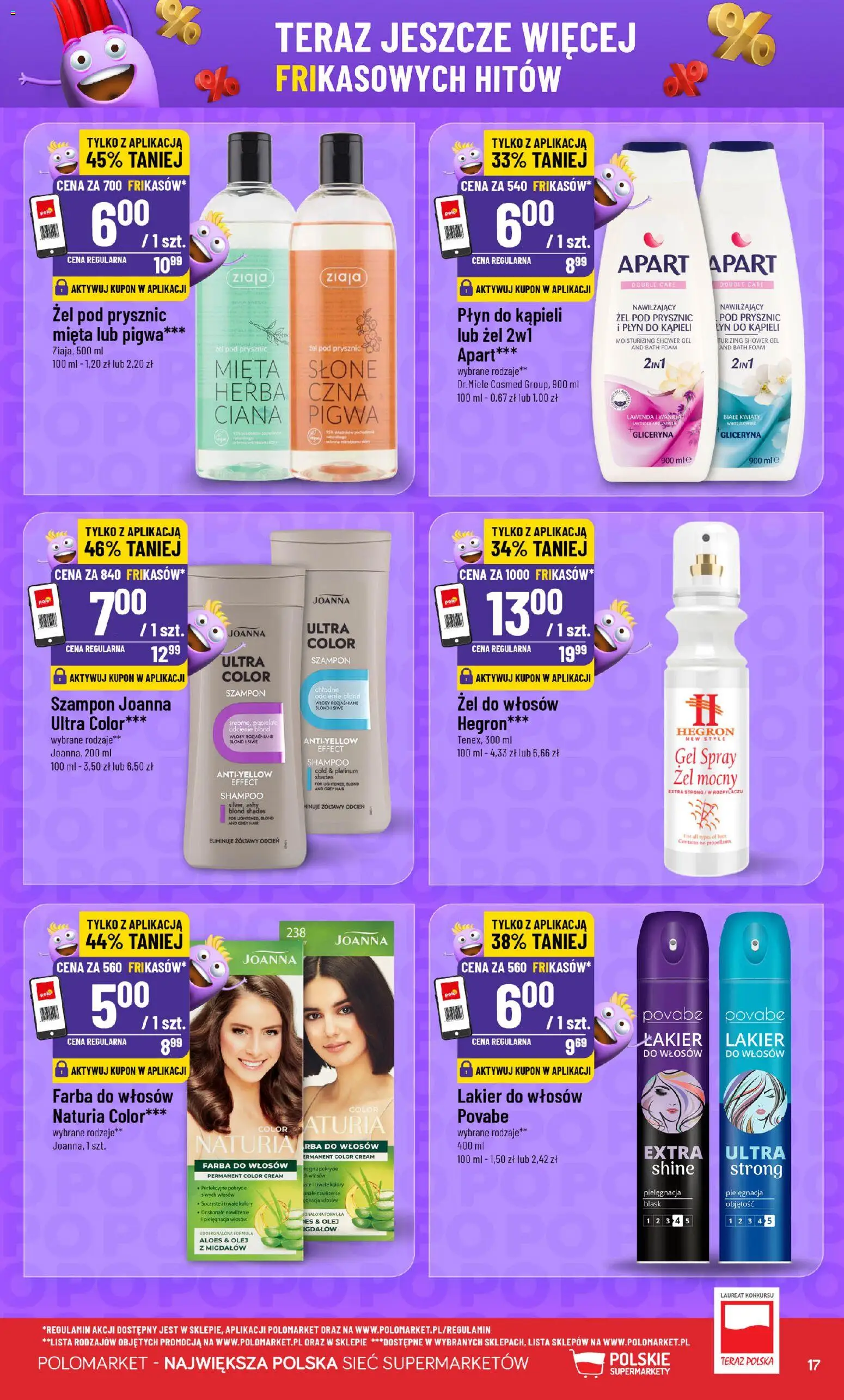 POLOmarket Gazetka - Frikasowe Hity od 10.12.2025 | Strona: 17 | Produkty: Farba do włosów, Mięta, Żel pod prysznic, Kwiaty