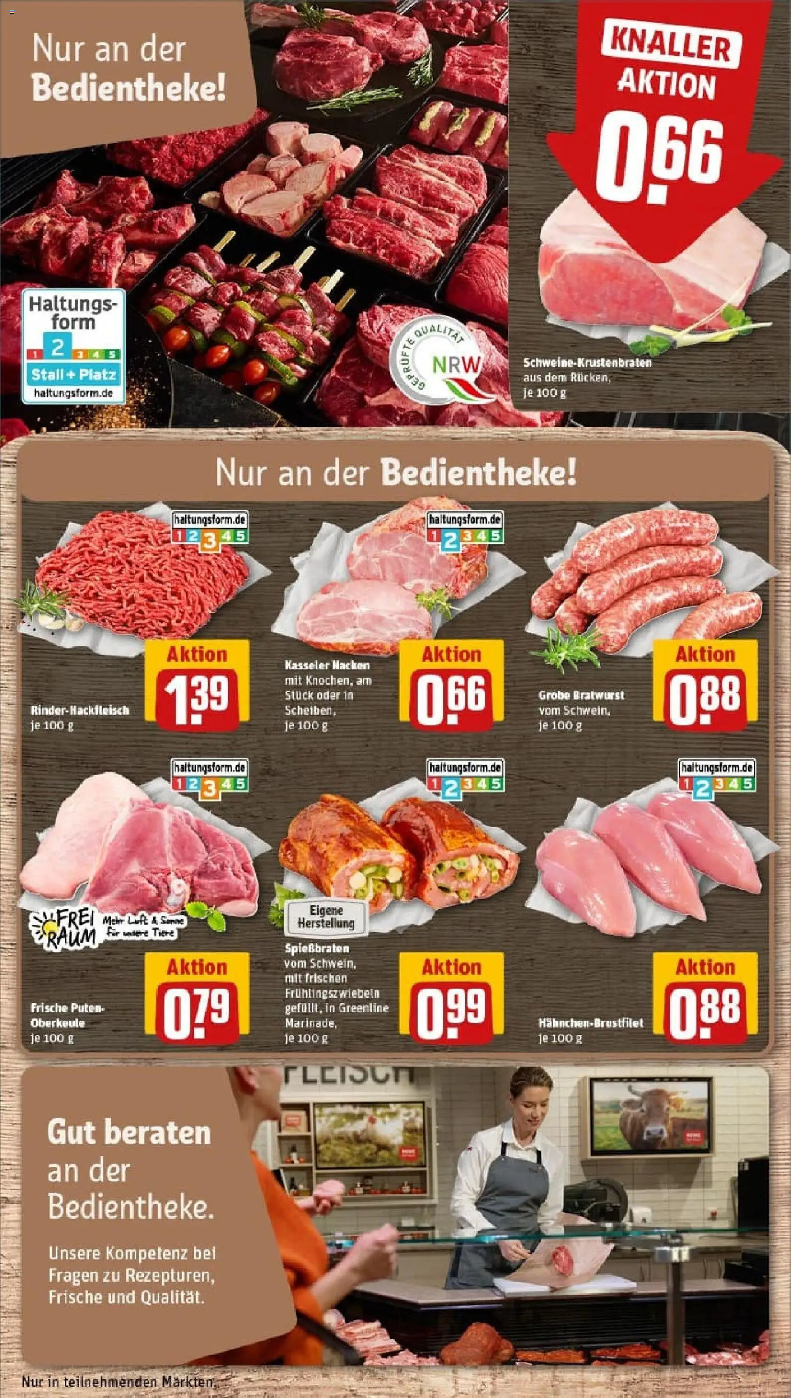 Rewe prospekt Beverungen	 – gültig ab 26.10.2025 | Seite: 12 | Produkte: Bratwurst, Kasseler nacken