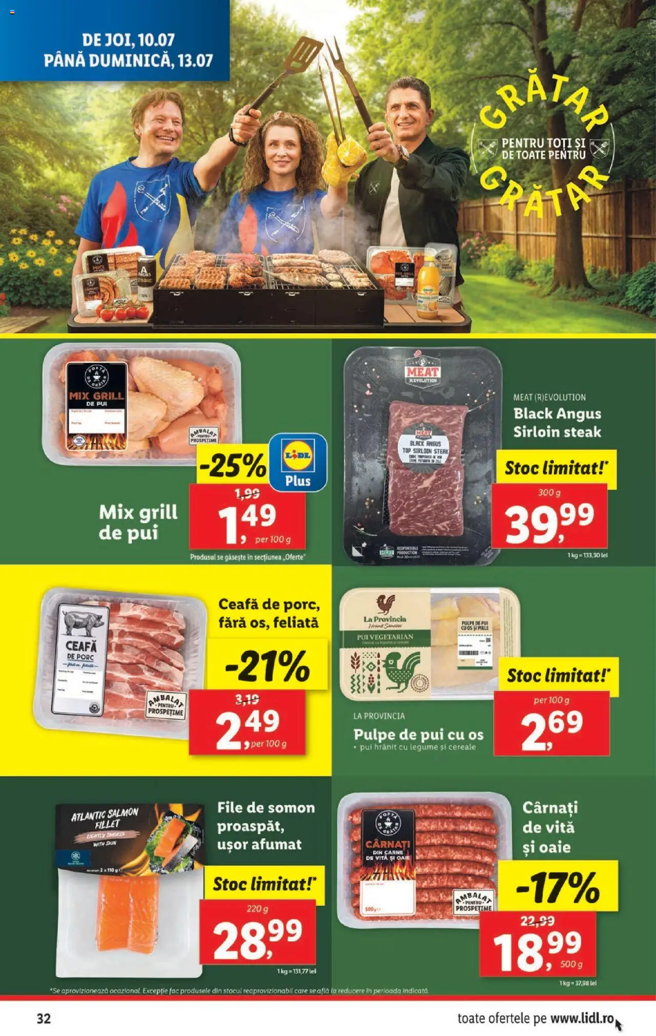 Catalog Lidl – valabil de la 07.07.2025 | Pagină: 32 | Produse: Top, Grătar, Cereale, Legume