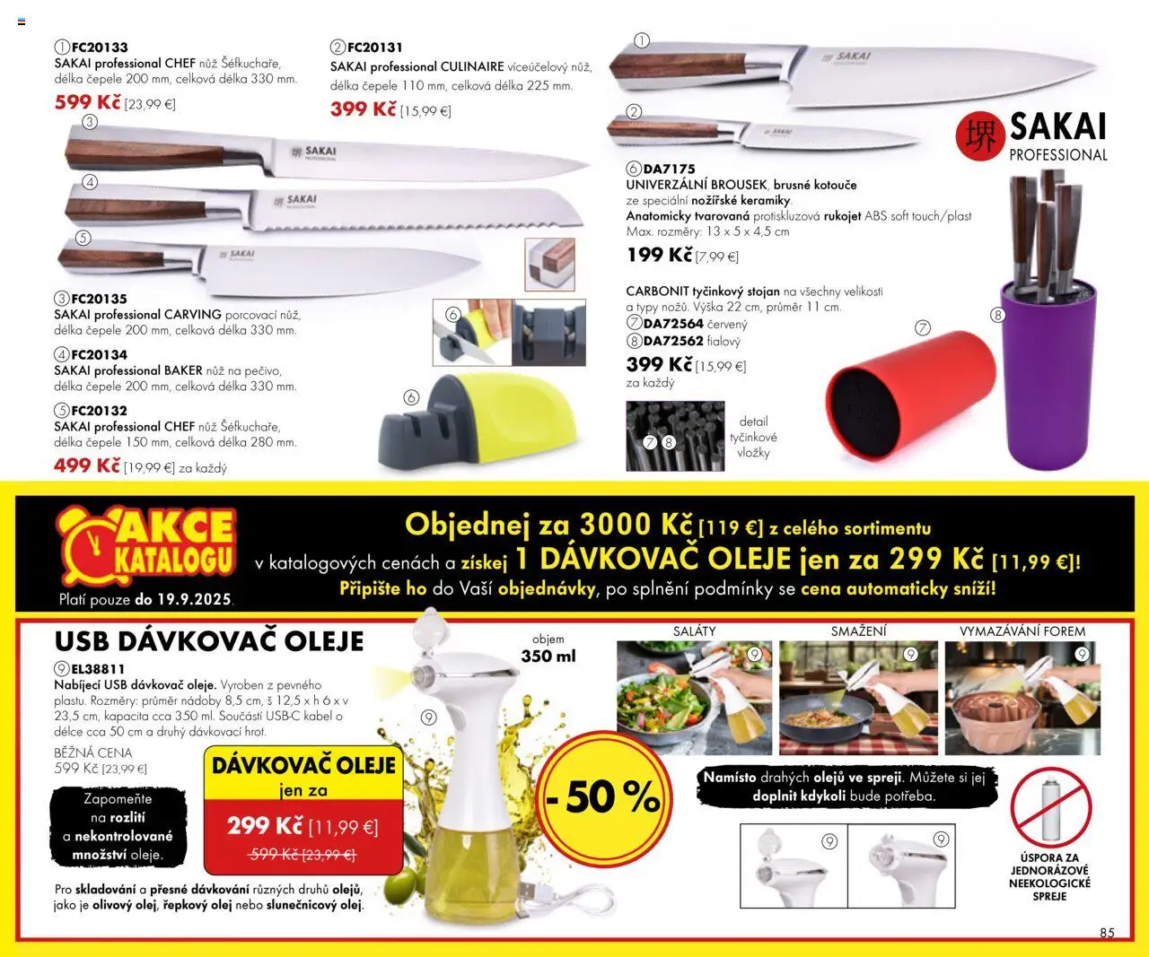 Dedra Katalog 7 2025 │ platný od 20.06.2025 | Strana: 85 | Produkty: Olej, Repkový olej, Kábel, USB