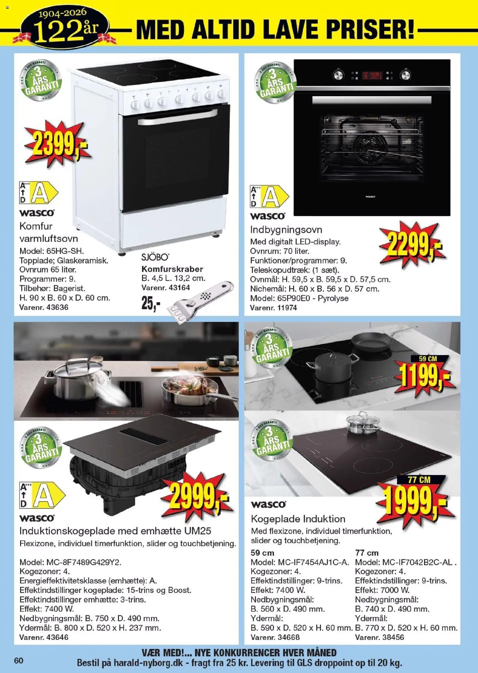 Harald Nyborg tilbudsavis – gyldig fra 26.02.2026 | Side: 64 | Produkter: Komfur, Kogeplade