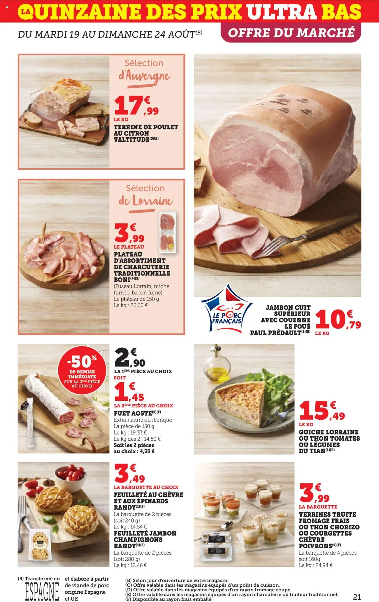  | Page: 21 | Produits: Citron, Thon, Viande, Fromage frais