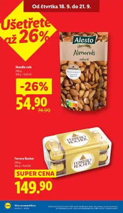 Ferrero Rocher, 200 g od 18.09.2025 | Strana: 4 | Produkty: Ferrero Rocher, Mandle, Protein