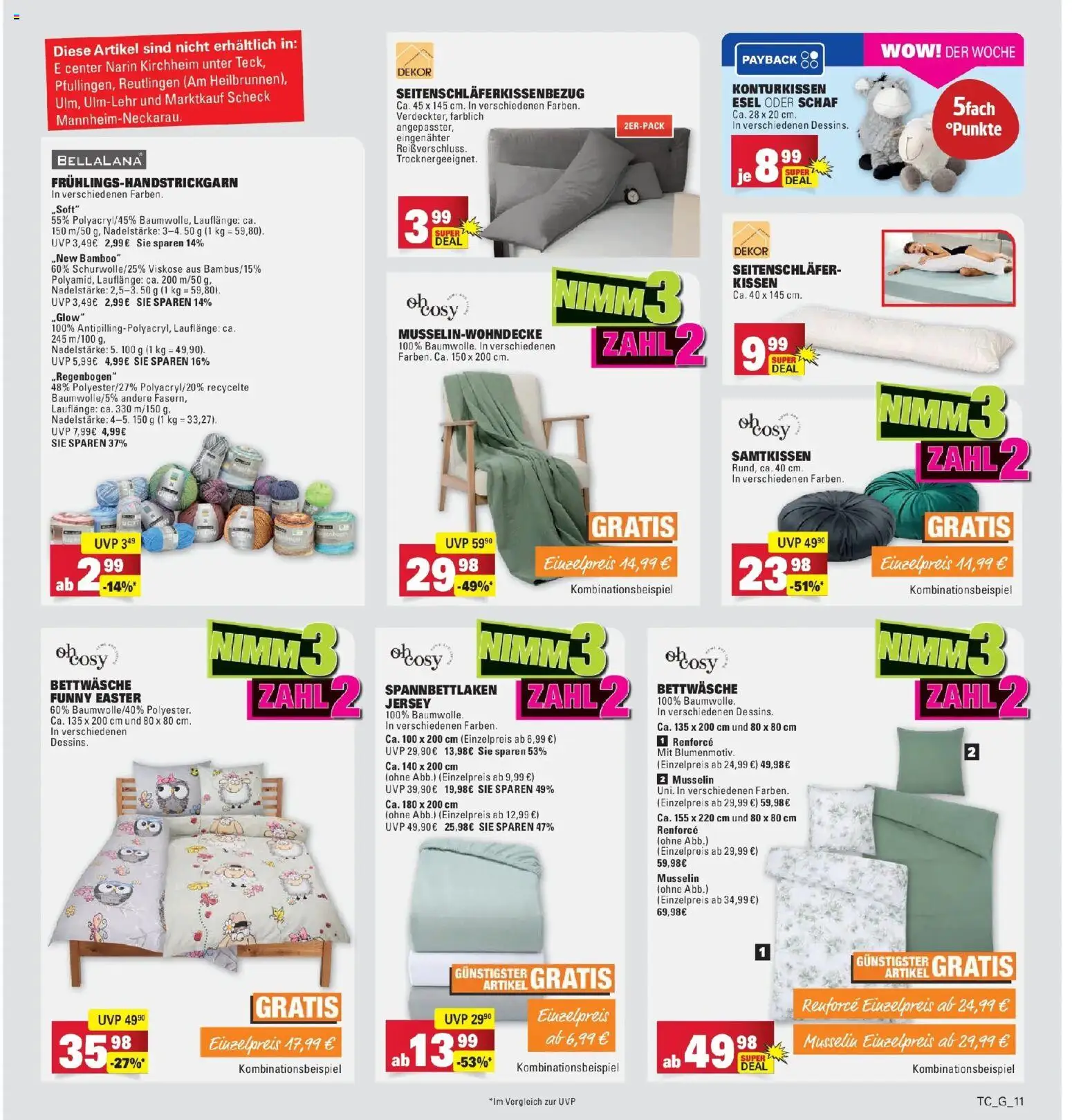 Marktkauf Prospekt Weil Am Rhein	 – gültig ab 30.03.2026 | Seite: 37 | Produkte: Kissen, Bettwäsche