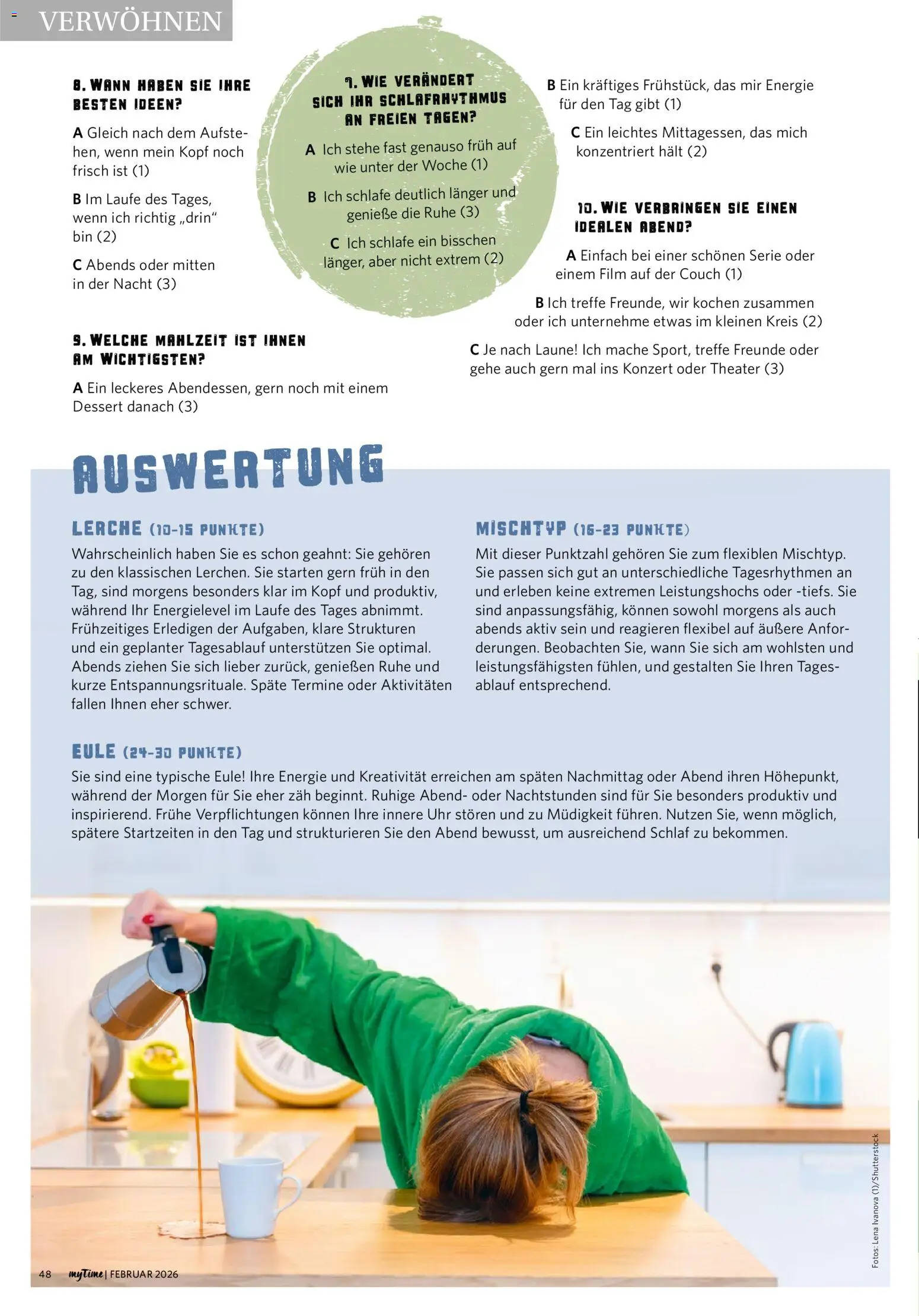 Combi myTime Februar 2026 – gültig ab 01.02.2026 | Seite: 48 | Produkte: Couch, Uhr