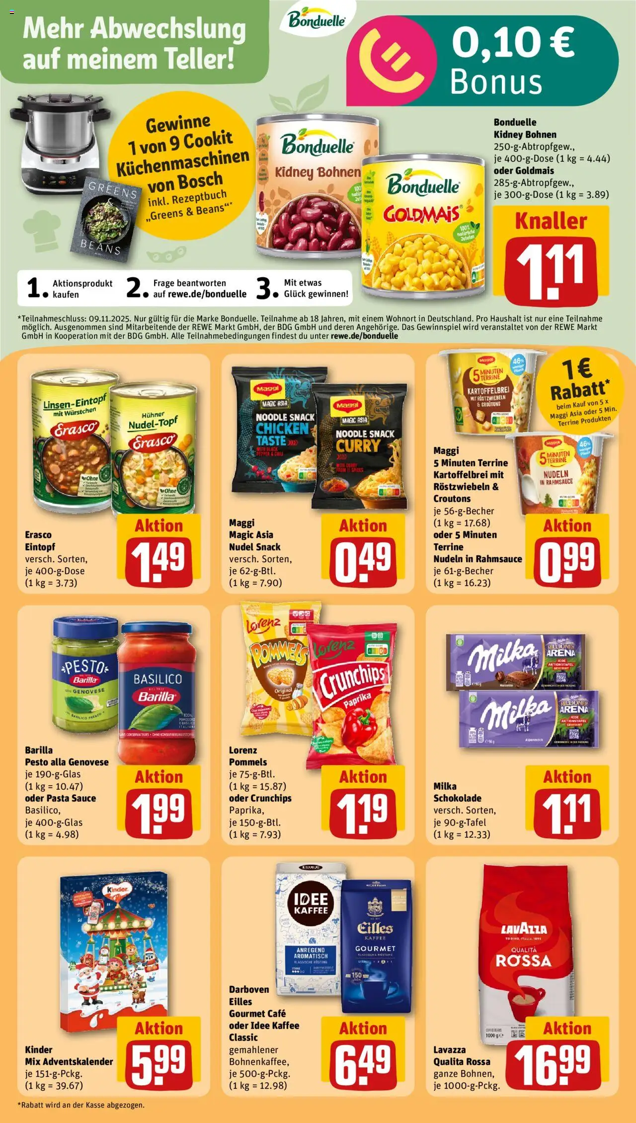 Rewe Prospekt 	 – gültig ab 20.10.2025 | Seite: 20 | Produkte: Kaffee, Schokolade, Milka, Paprika