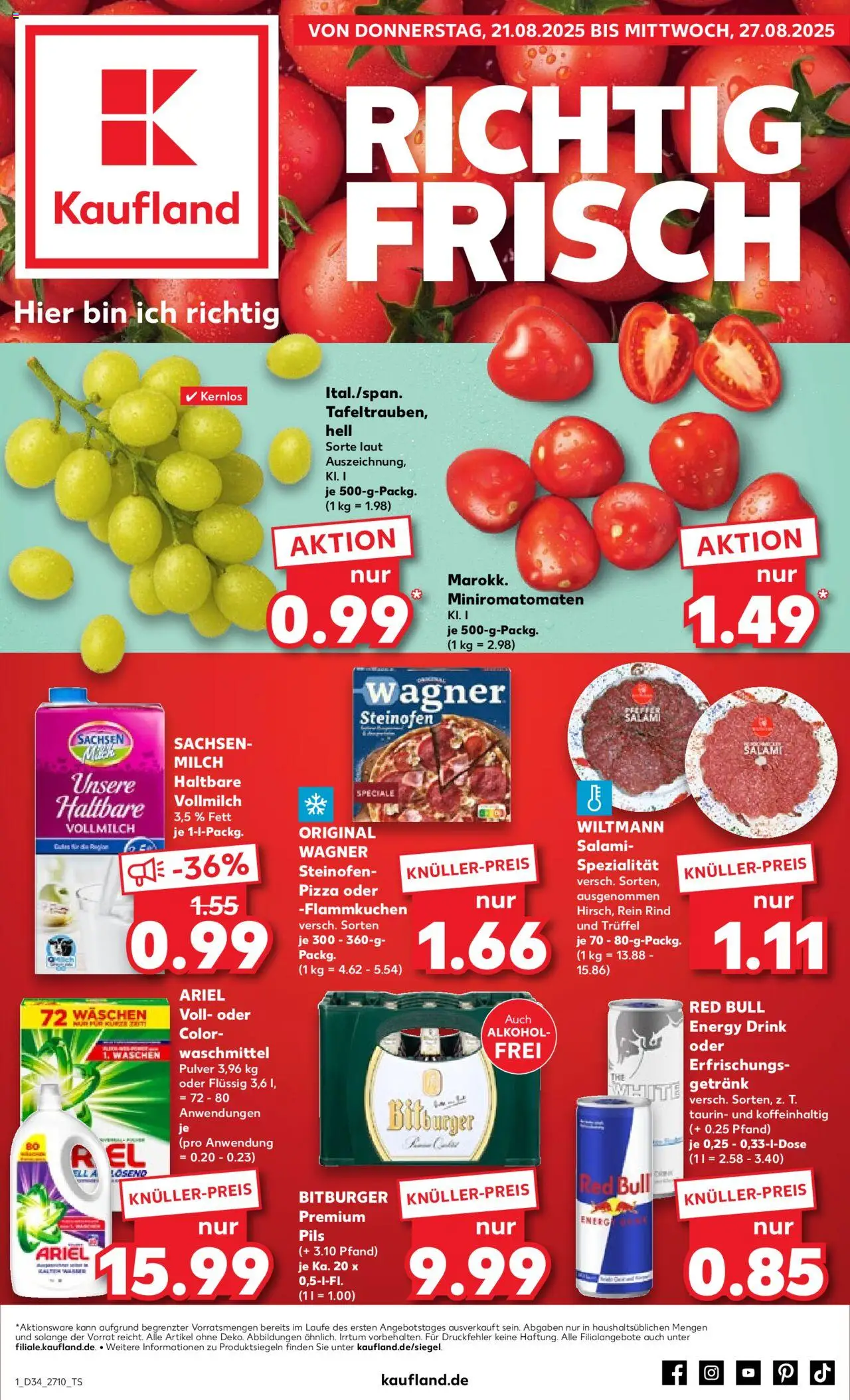  | Pagina: 1 | Producten: Salami, Pizza, Red Bull