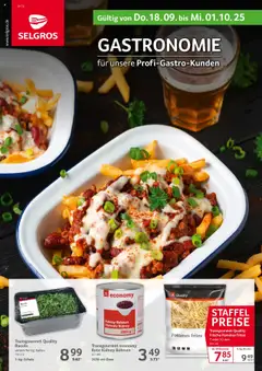 Selgros Gastronomie ab 18.09.2025 gültig