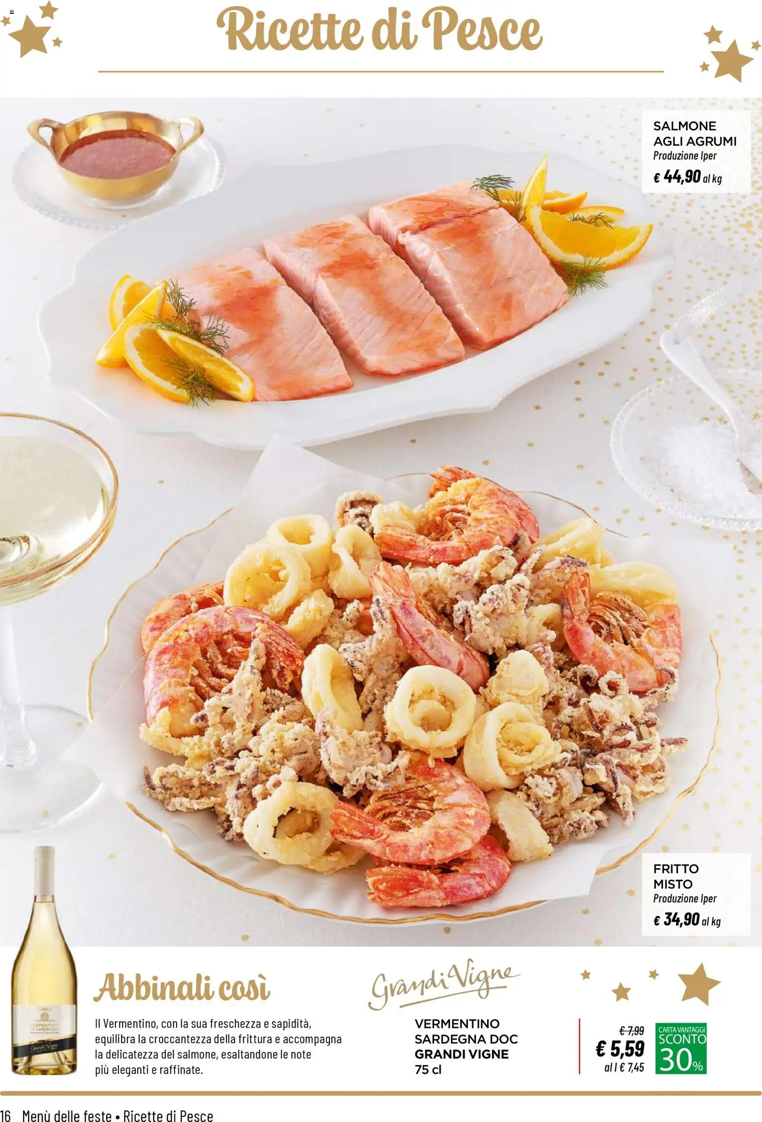 Volantino Iper del 04.12.2025 | Pagina: 16 | Prodotti: Salmone, Pesce, Agrumi