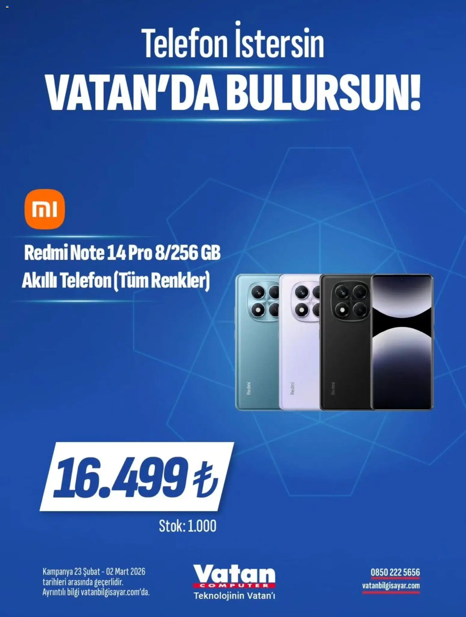 Vatan Bilgisayar İndirim - 23.02.2026 tarihinden itibaren geçerlidir | Sayfa: 24 | Ürünler: Telefon, Akıllı telefon