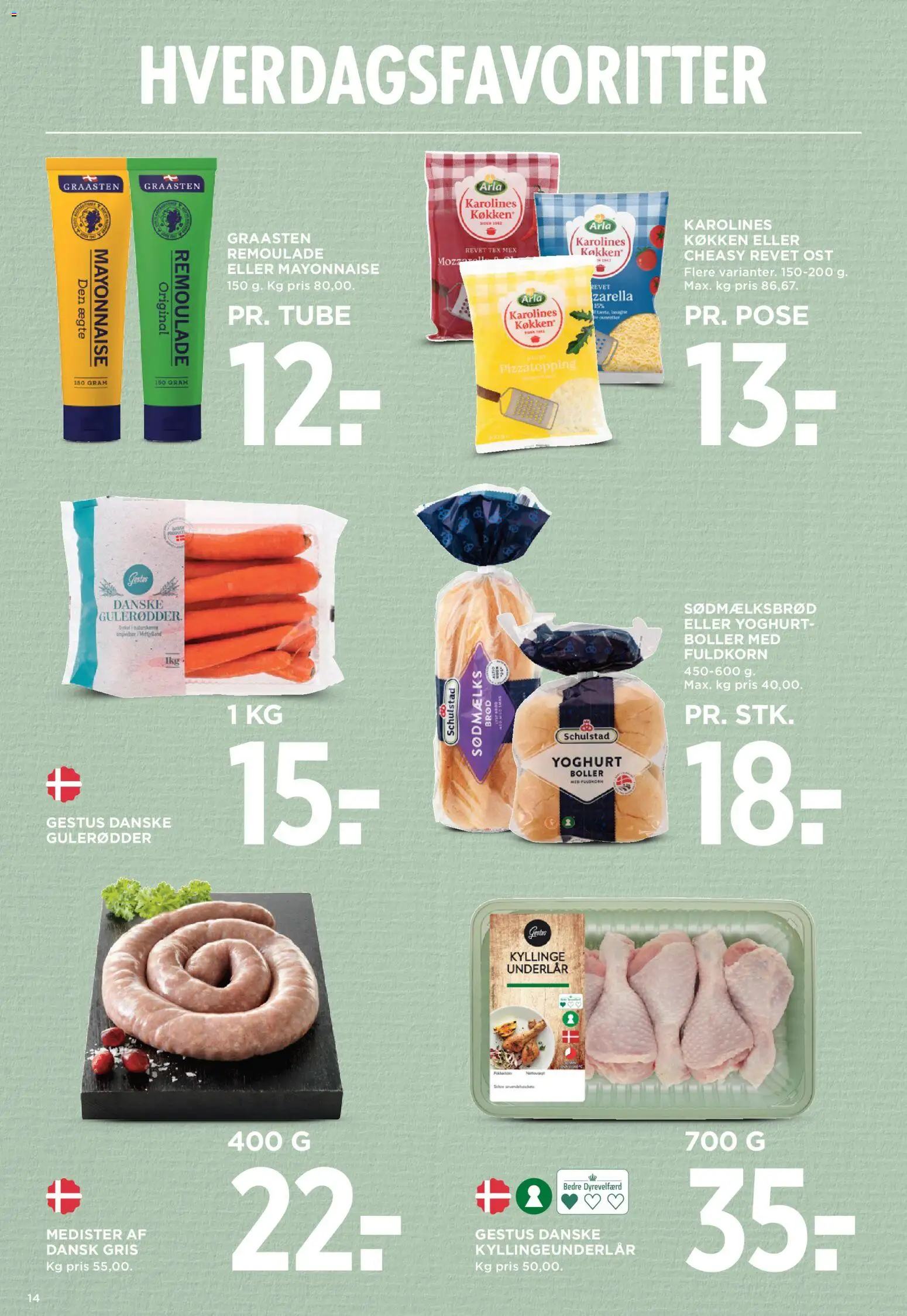 Meny tilbudsavis – gyldig fra 17.04.2026 | Side: 17 | Produkter: Yoghurt, Gulerødder, Remoulade, Carpete