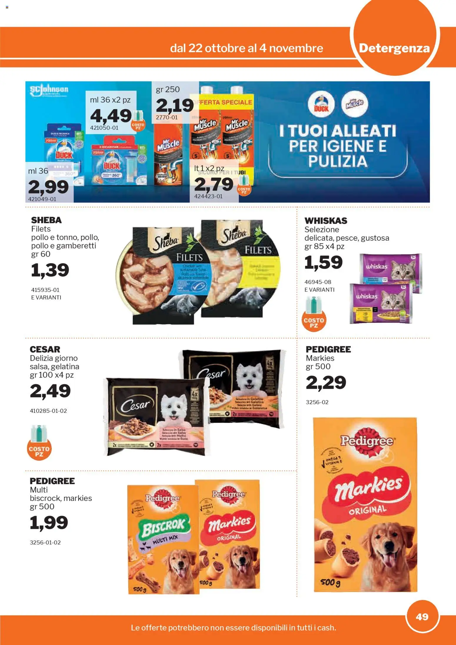 Volantino Sogegross del 22.10.2025 | Pagina: 49 | Prodotti: Pollo, Gamberetti