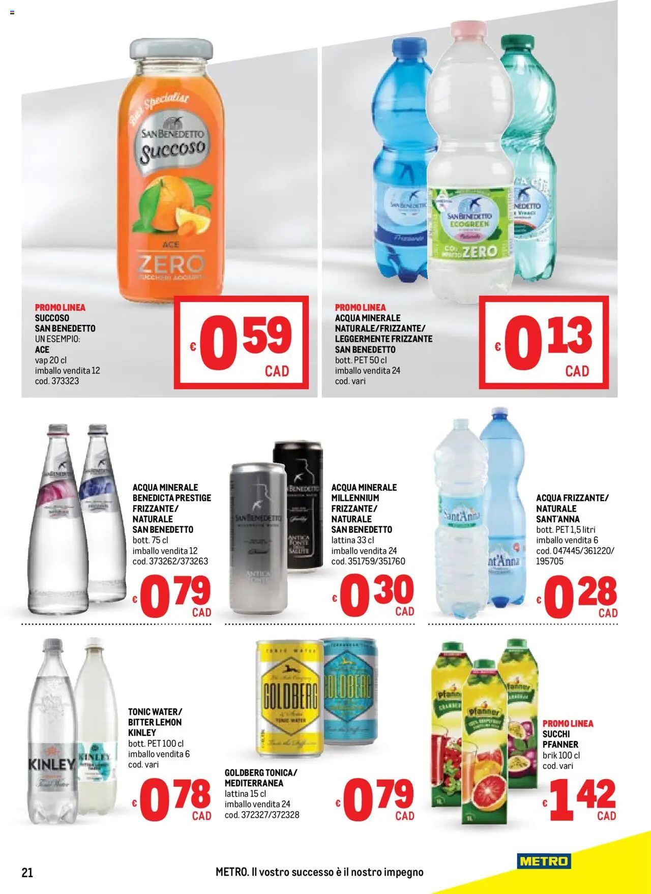Volantino Metro del 11.09.2025 | Pagina: 21 | Prodotti: Acqua, Metro, Acqua minerale