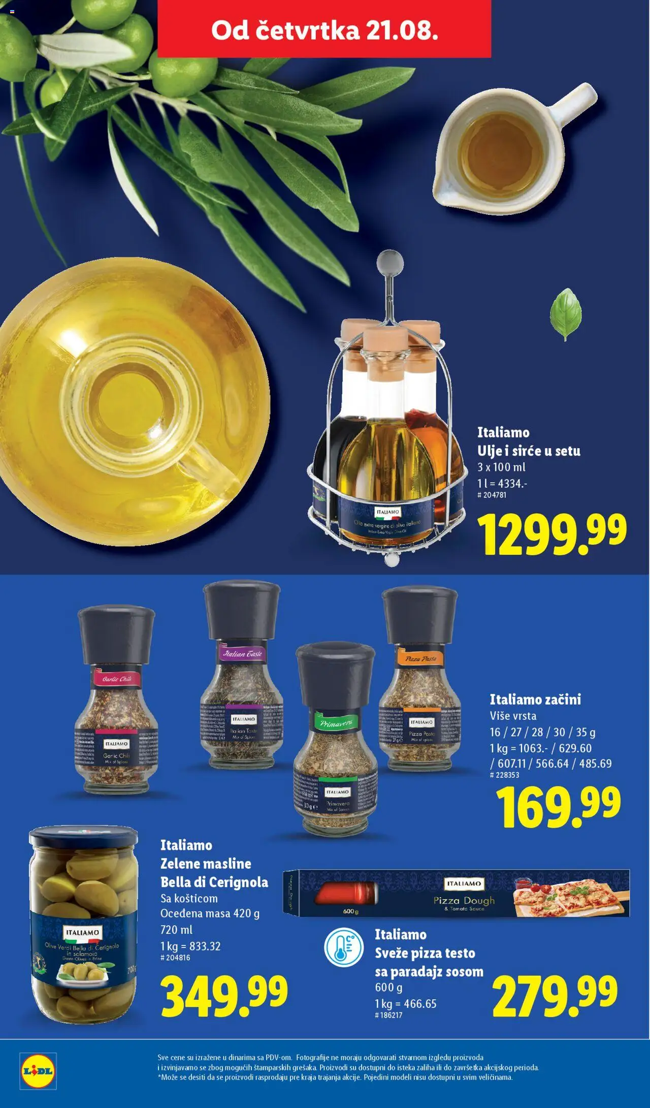 Lidl katalog - važi od 21.08.2025 | Strana: 38 | Proizvode: Masline, Ulje, Sirće, Paradajz
