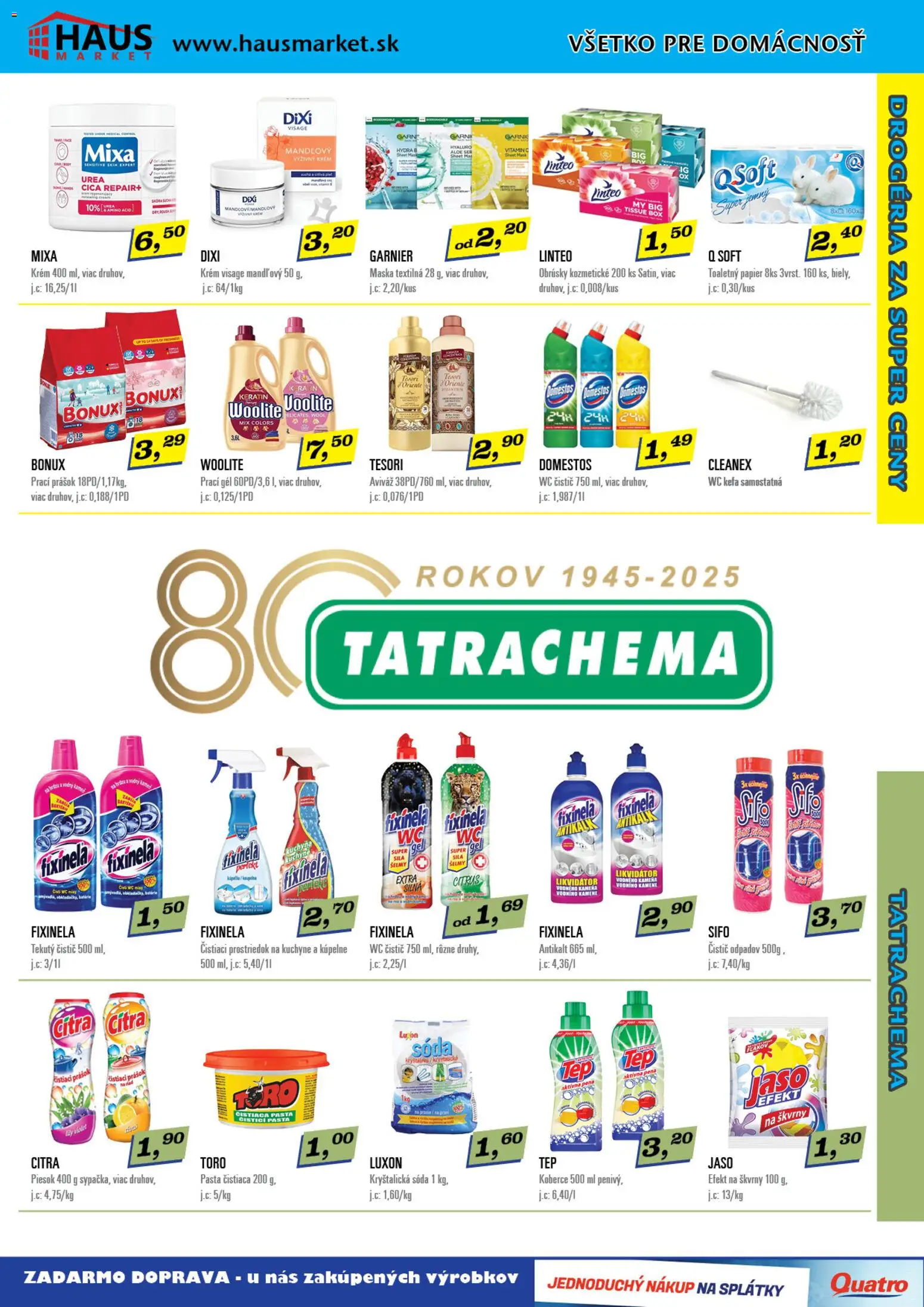 Nové Makos akcie – leták je platný od 10.11.2025 | Strana: 2 | Produkty: Aviváž, Krém, Domestos, Koberce