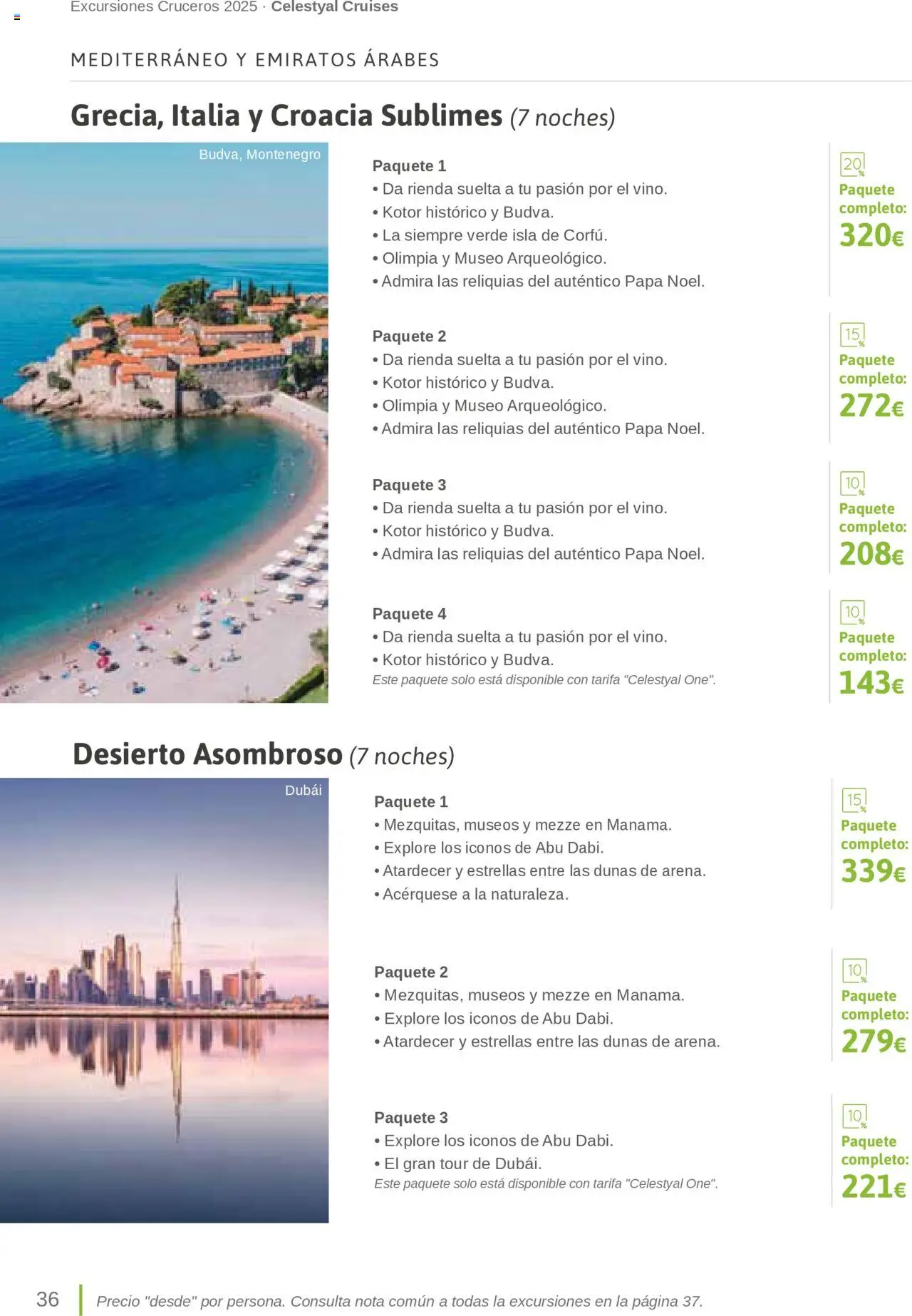 Viajes El Corte Inglés Excursiones Cruceros │ válido desde el 27.03.2025 | Página: 36