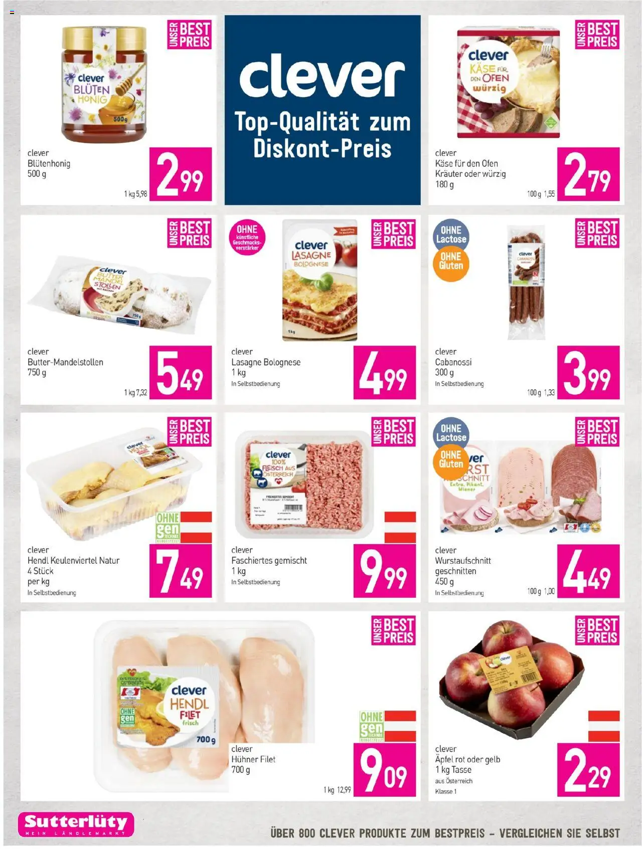 Sutterlüty Flugblatt gültig ab 09.10.2025 | Seite: 6 | Produkte: Ofen, Butter, Käse, Äpfel