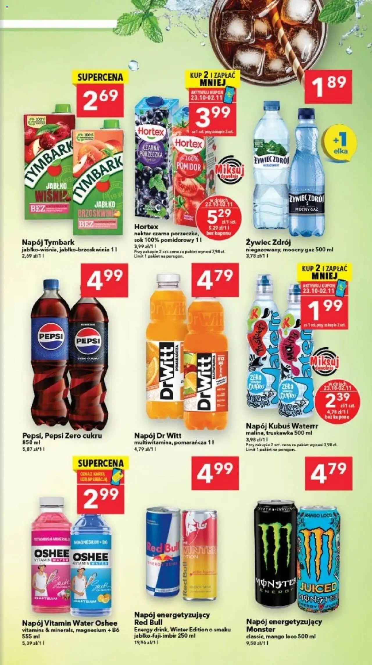 Lewiatan gazetka - Szczecin od 23.10.2025 | Strona: 11 | Produkty: Mango, Red bull, Porzeczka, Sok