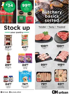 OK Foods specials catalogue – valid from 15.10.2025 | Page: 3 | Products: Steak, Rice, Tomato sauce, Sauce