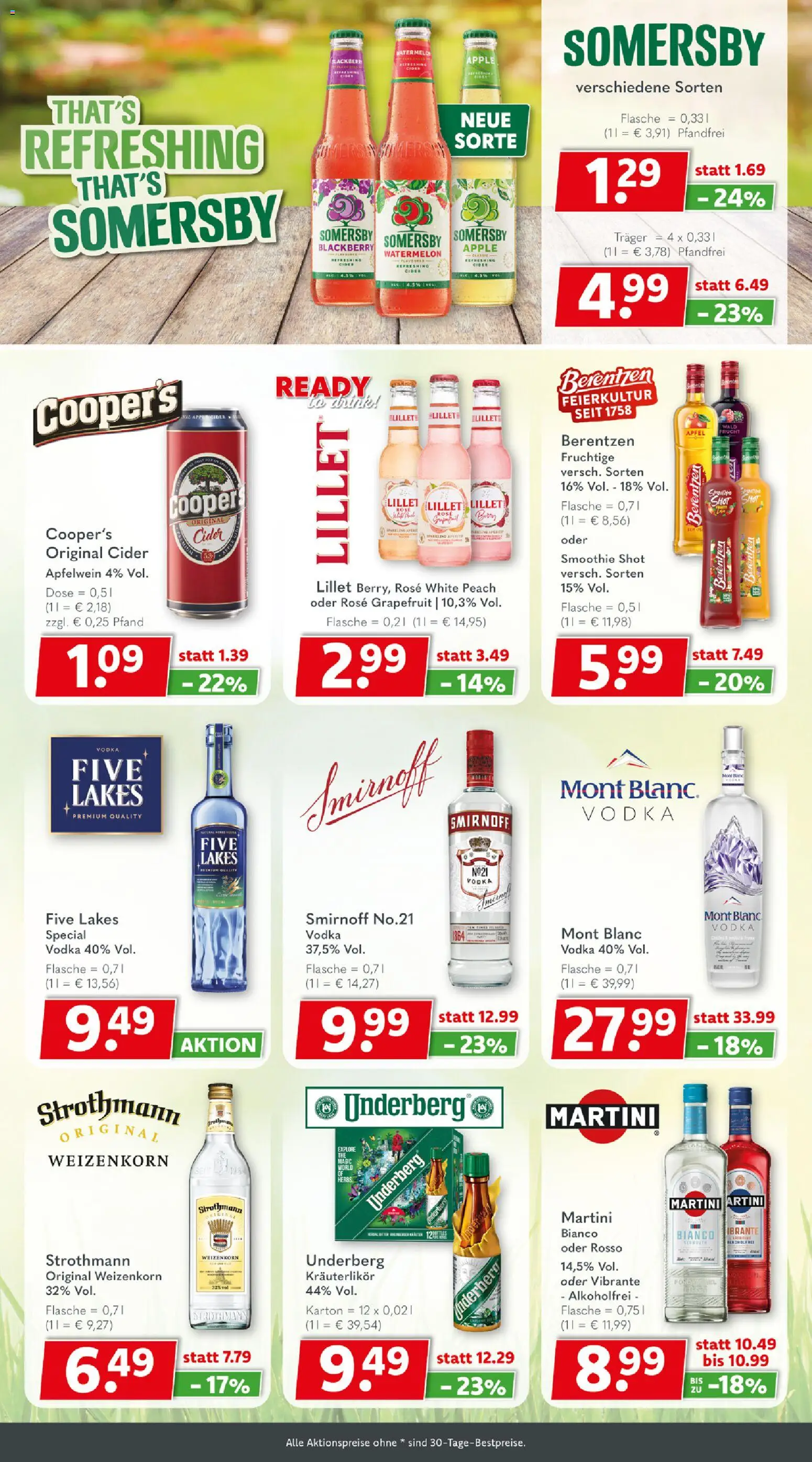 Getränkeland Prospekt 	 – gültig ab 30.03.2026 | Seite: 8 | Produkte: Martini, Äpfel, Lillet, Berentzen