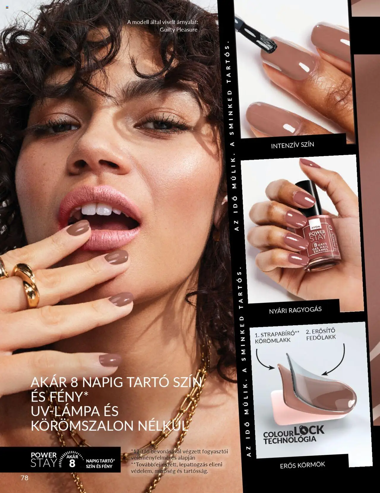 Avon akciós ujság - amely érvényes a következő dátumtól: 01.10.2025 | Oldal: 82 | Termékek: Fedőlakk, Körömlakk, Erősítő