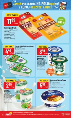 POLOmarket Gazetka od 25.06.2025 | Strona: 36 | Produkty: Serek kanapkowy, Mascarpone, Ser, Twaróg