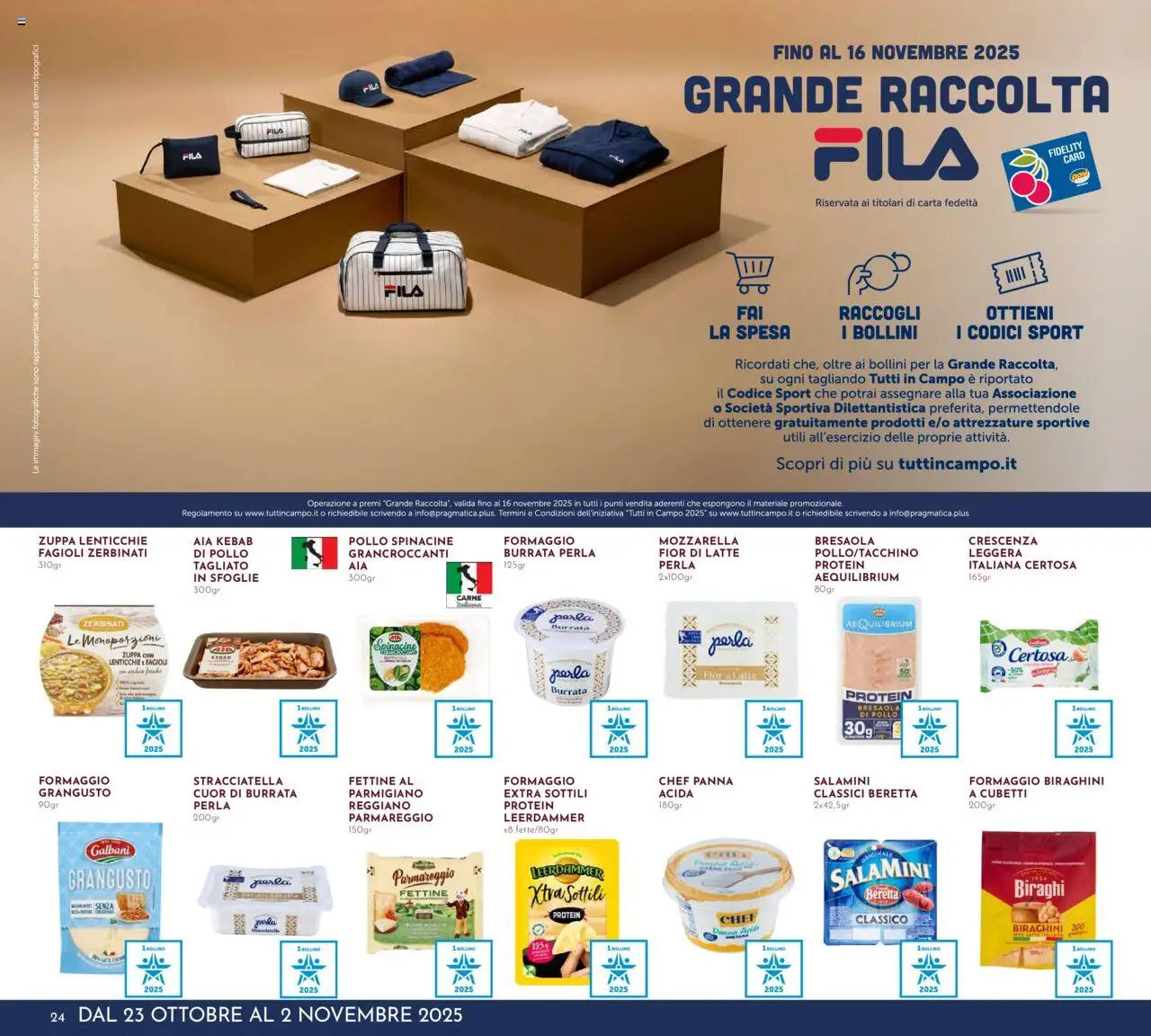 Volantino Pan del 23.10.2025 | Pagina: 24 | Prodotti: Pollo, Bresaola, Lenticchie, Stracciatella