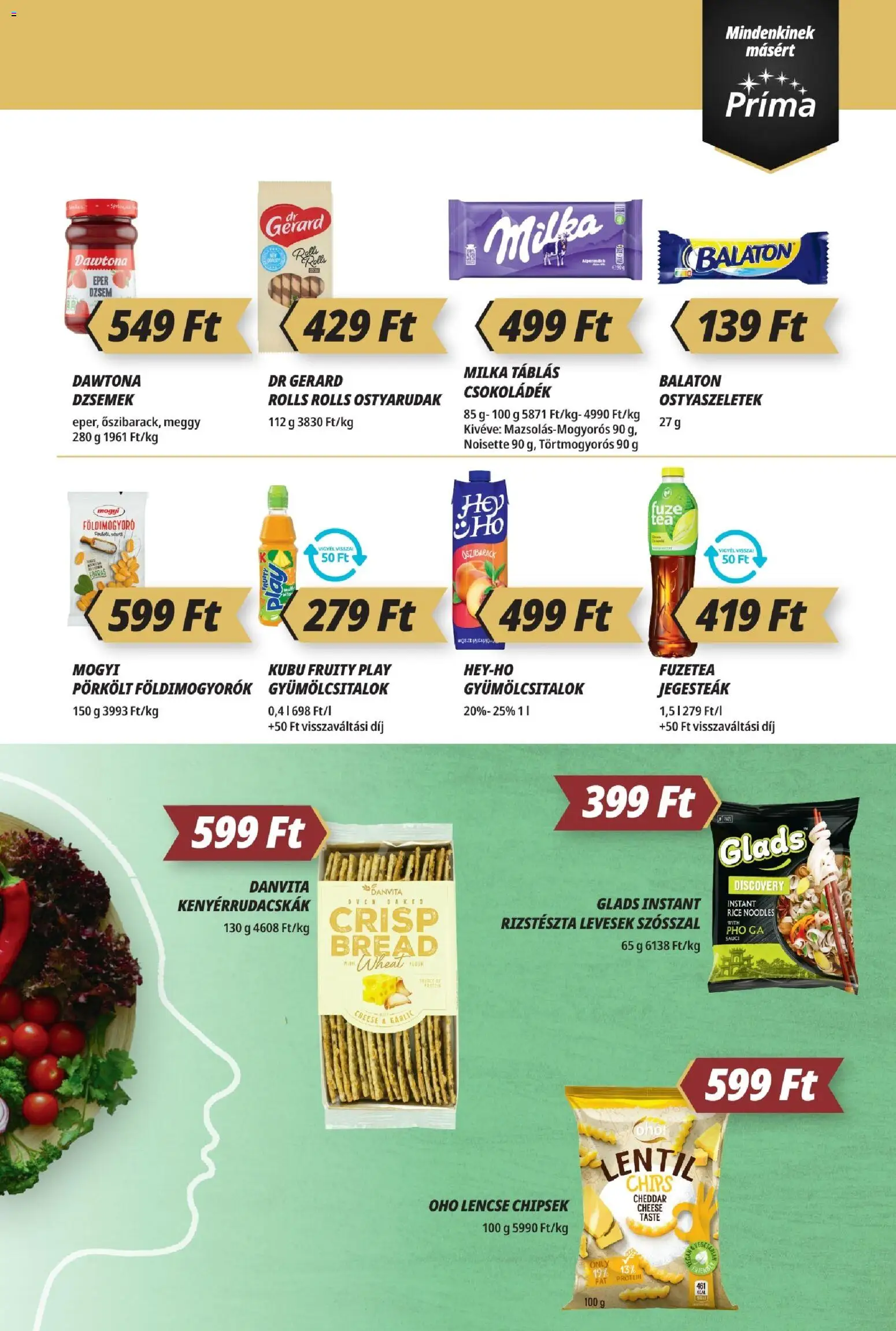 CBA Príma akciós ujság - amely érvényes a következő dátumtól: 19.02.2026 | Oldal: 5 | Termékek: Chips, Rizstészta, Chipsek, Cheddar