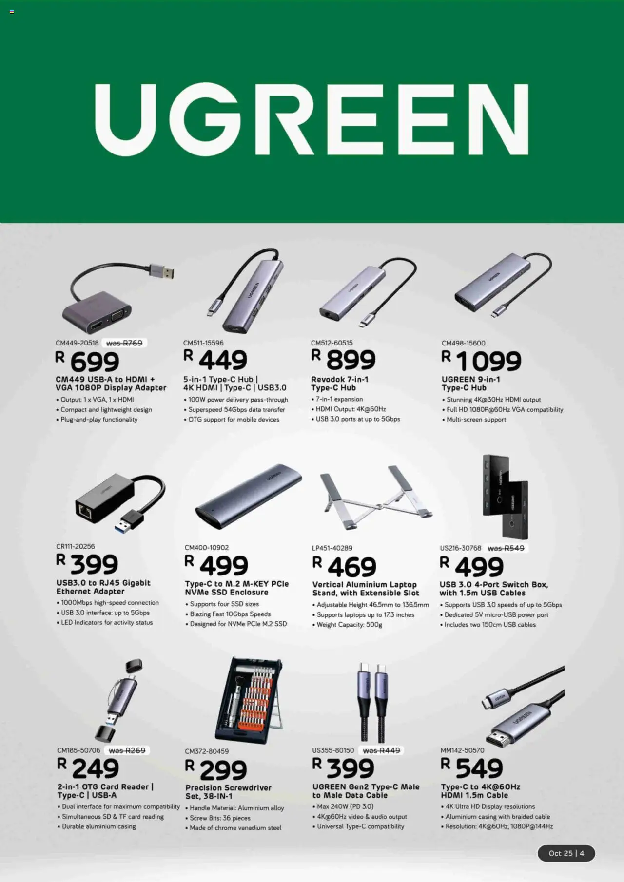 New Computer Mania catalogue – valid from 01.10.2025 | Page: 5 | Products: Data, Audio, Adapter, Laptop
