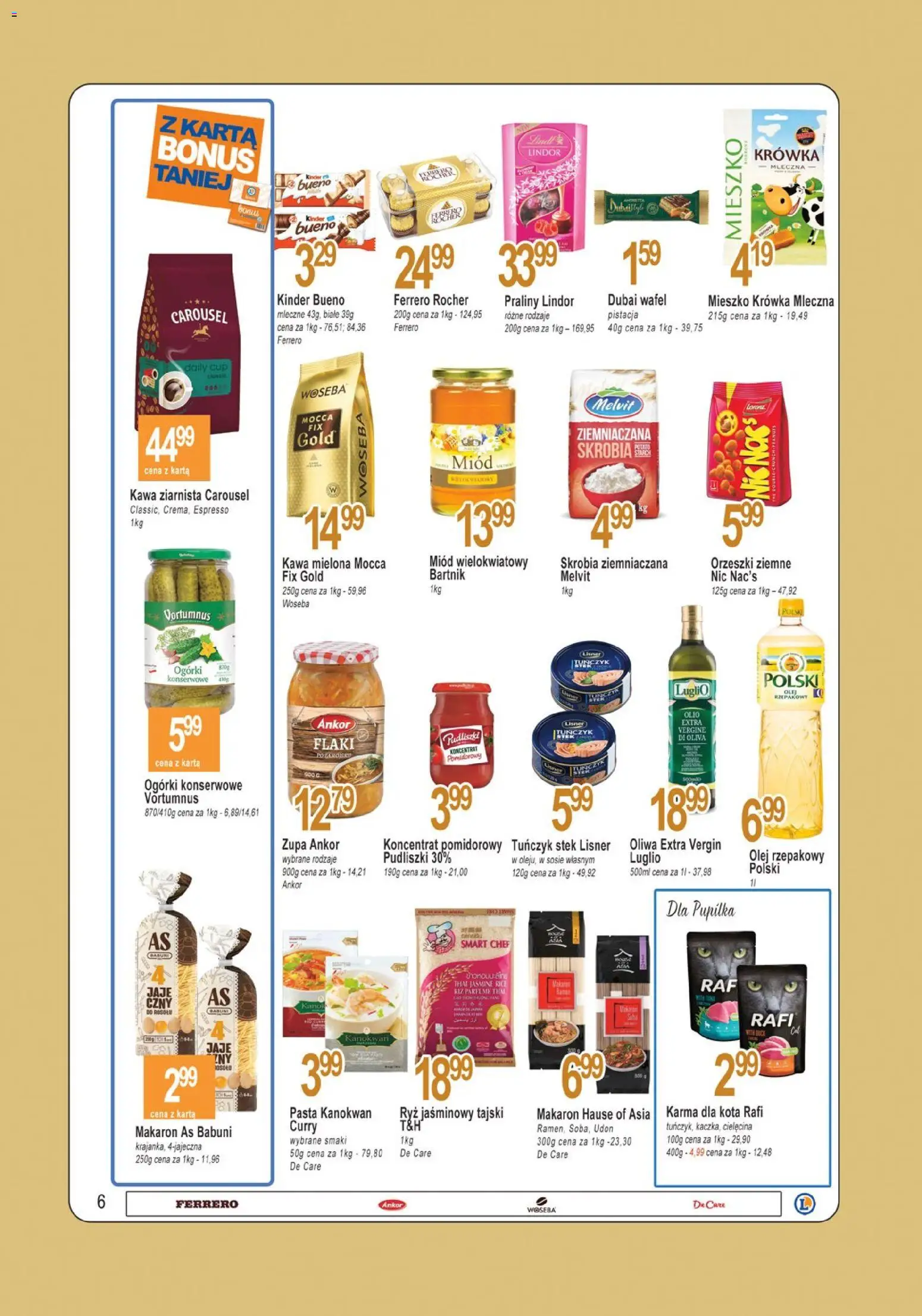 E.Leclerc Gazetka - Tychy od 20.01.2026 | Strona: 6 | Produkty: Olej rzepakowy, Praliny, Ryż, Makaron