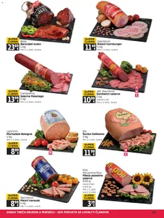 Katalog Tommy - Pregled kataloga iz trgovine Tommy, vrijedi od 12.03.2026 | Stranica: 13 | Proizvodi: Šunka, Mortadela, Narezak, Hamburger